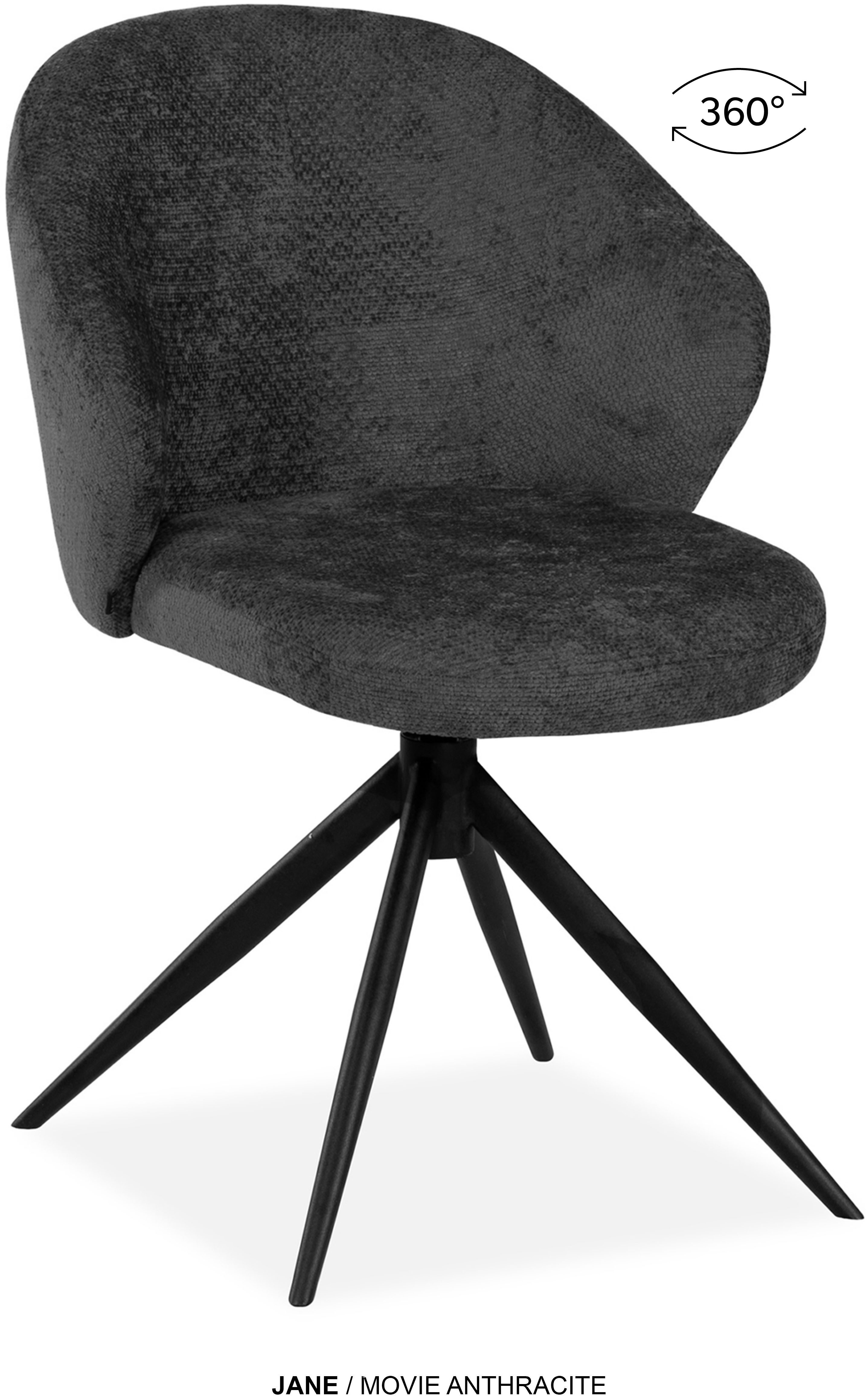 OMG Design Esszimmerstuhl Jane (Set, 1 St), Drehstuhl mit auto-return, Schalenstuhl