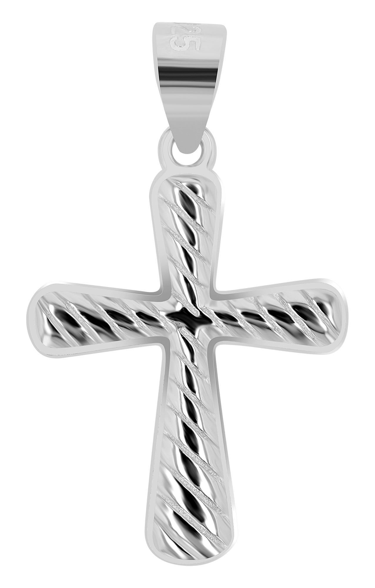 Kettenanhänger Anhänger – Kreuz Kreuzanhänger aus 925 Silber