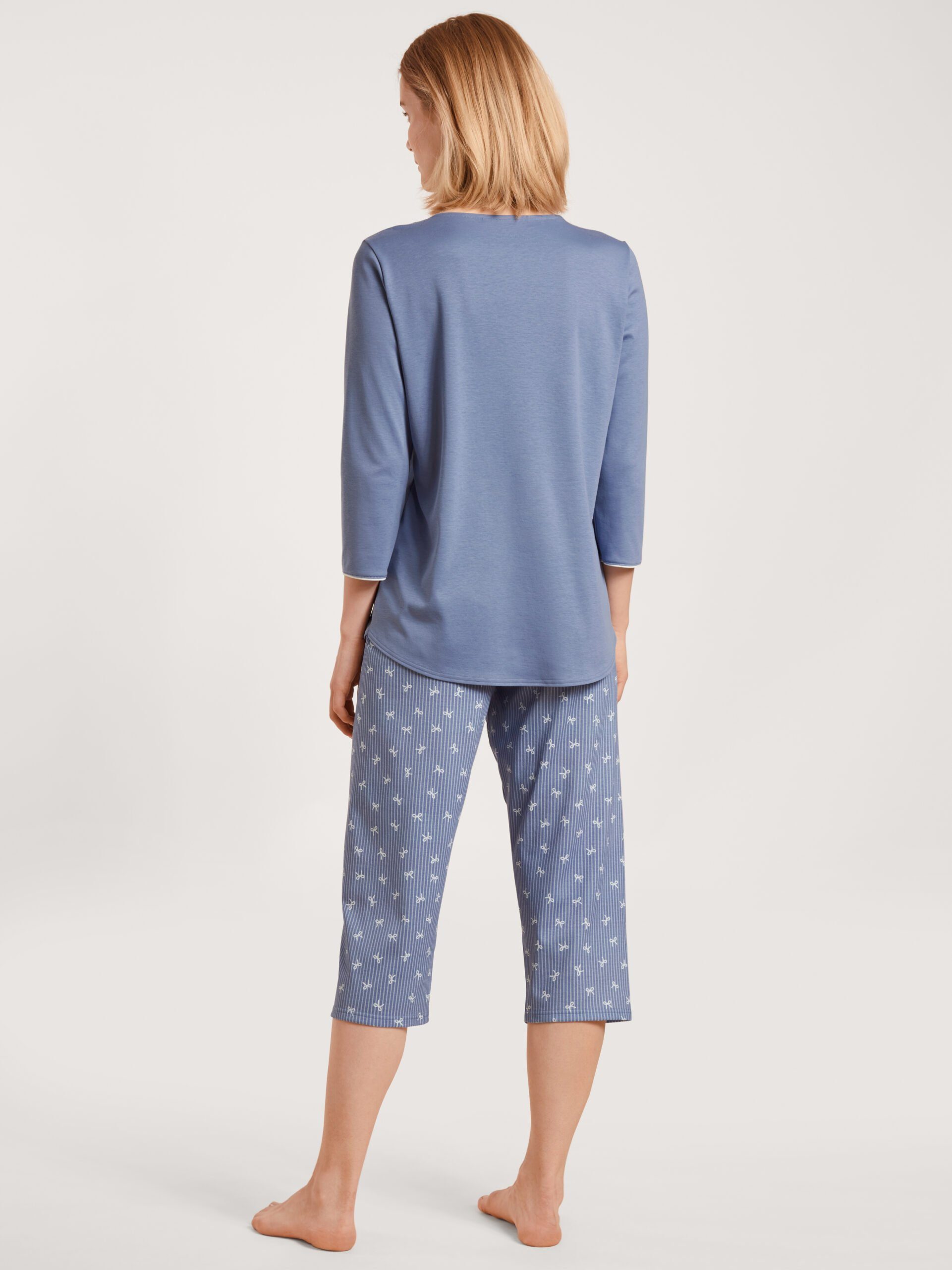 provence 40236 Capri-Pyjama CALIDA Stück, blue Damen Capripyjama Calida (1 Stück) 1 1 tlg.,