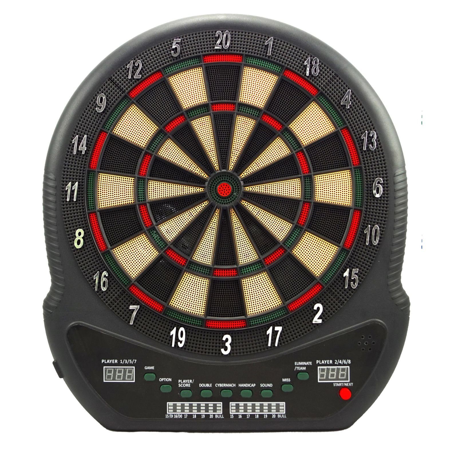 B Best Sporting Dartautomat Elektronische Dartscheibe Blackpool mit LED-Anzeige, E-Dartscheibe mit 12 Dartpfeilen & Ersatzspitzen