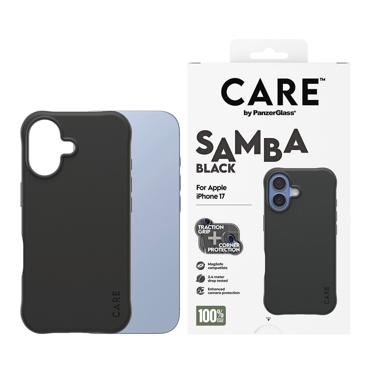 CARE by PanzerGlass Handyhülle Samba MagSafe Case für Apple iPhone 17, Backcover, Schutzhülle, Handyschutzhülle, Case, Schutzcase, stoßfest