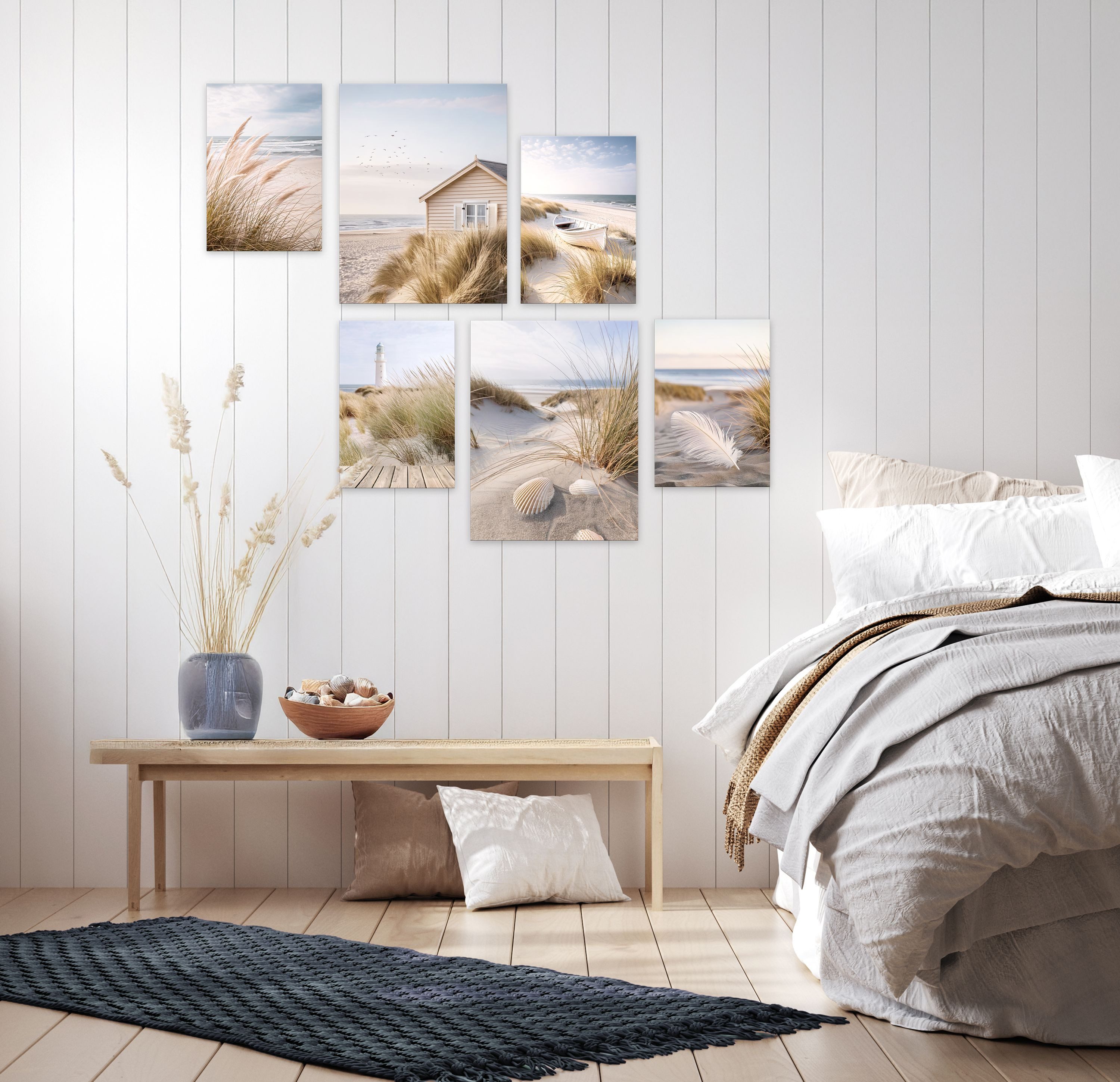 artissimo Mehrteilige Bilder Bilderset 6er-Set, Wandbilder-Set natur, Bilde günstig online kaufen