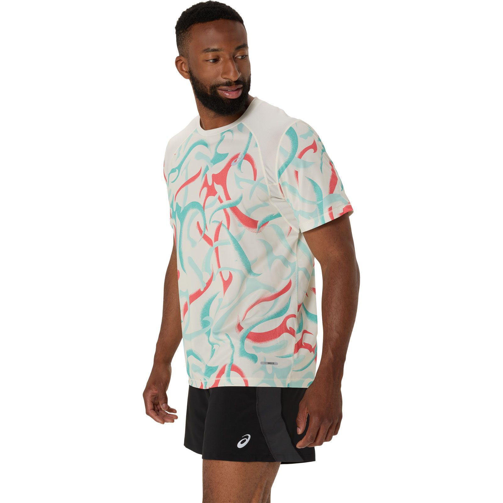 Asics Laufshirt ROAD All Over Print Top Men 2011D092-200 Bietet optimale Bewegungsfreiheit