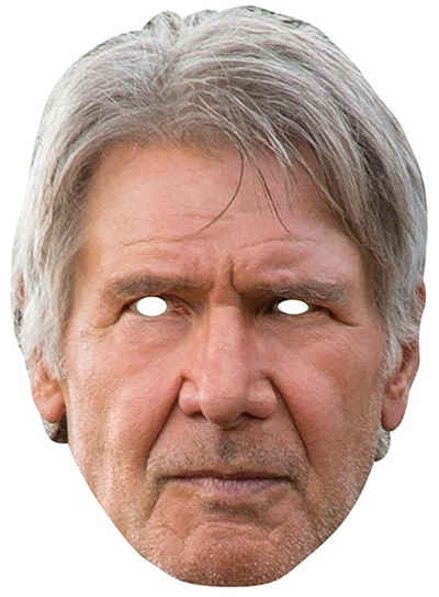 Rubie´s Verkleidungsmaske Star Wars Han Solo Pappmaske, Einfache Maske im realistischen Look