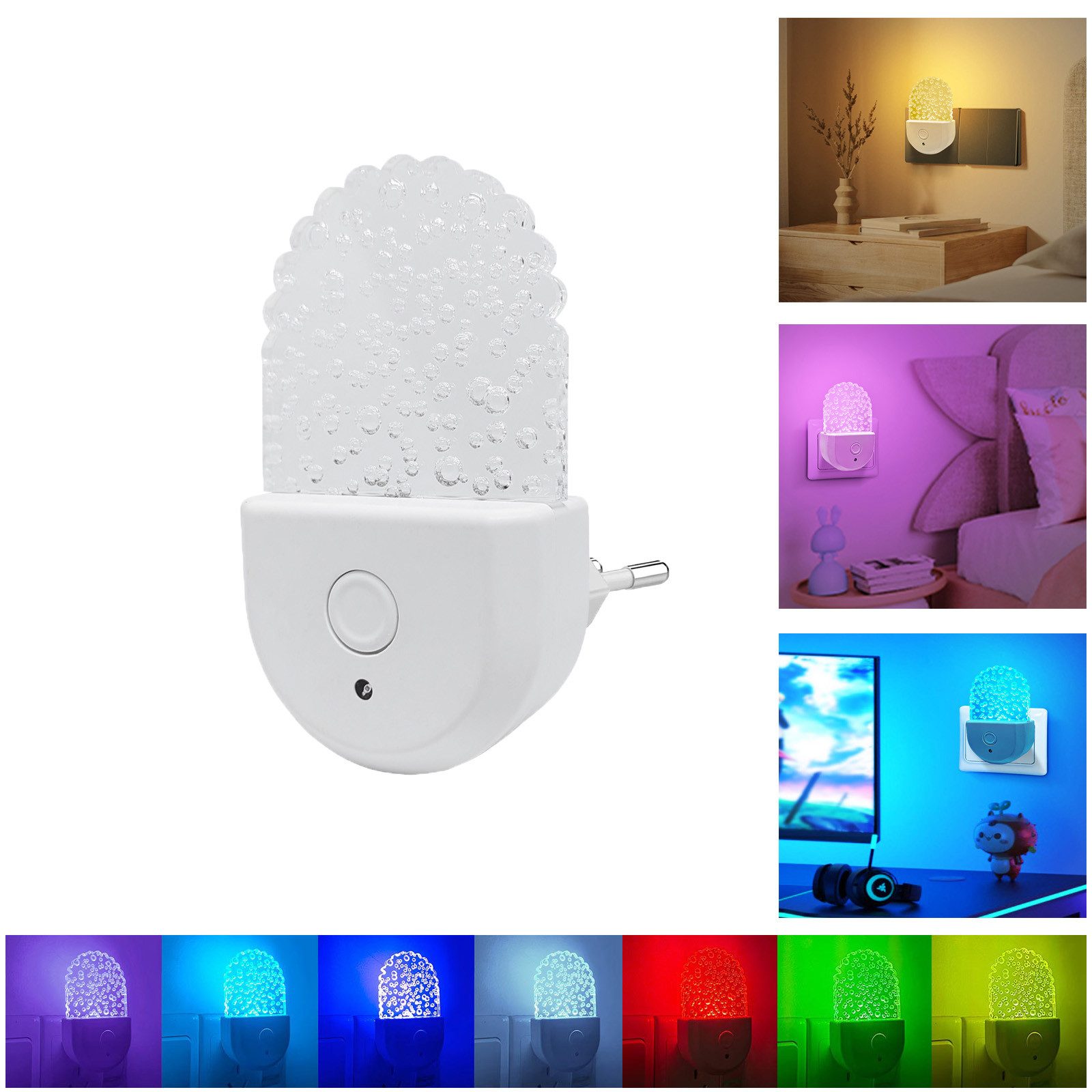 MUPOO LED Steckdosenleuchte RGB Plug in günstig online kaufen