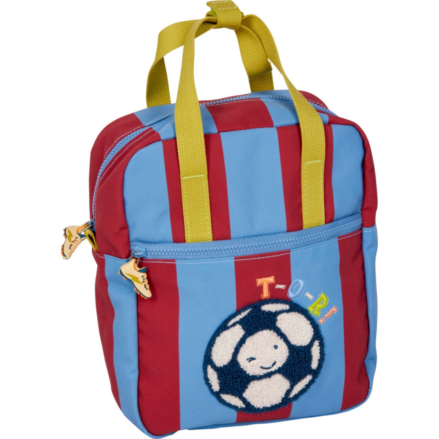 COPPENRATH DIE SPIEGELBURG Kinderrucksack Rucksack Fußball - Kleine Freunde (Set, 1-tlg., 1), Wasser- und schmutzabweisendes Material