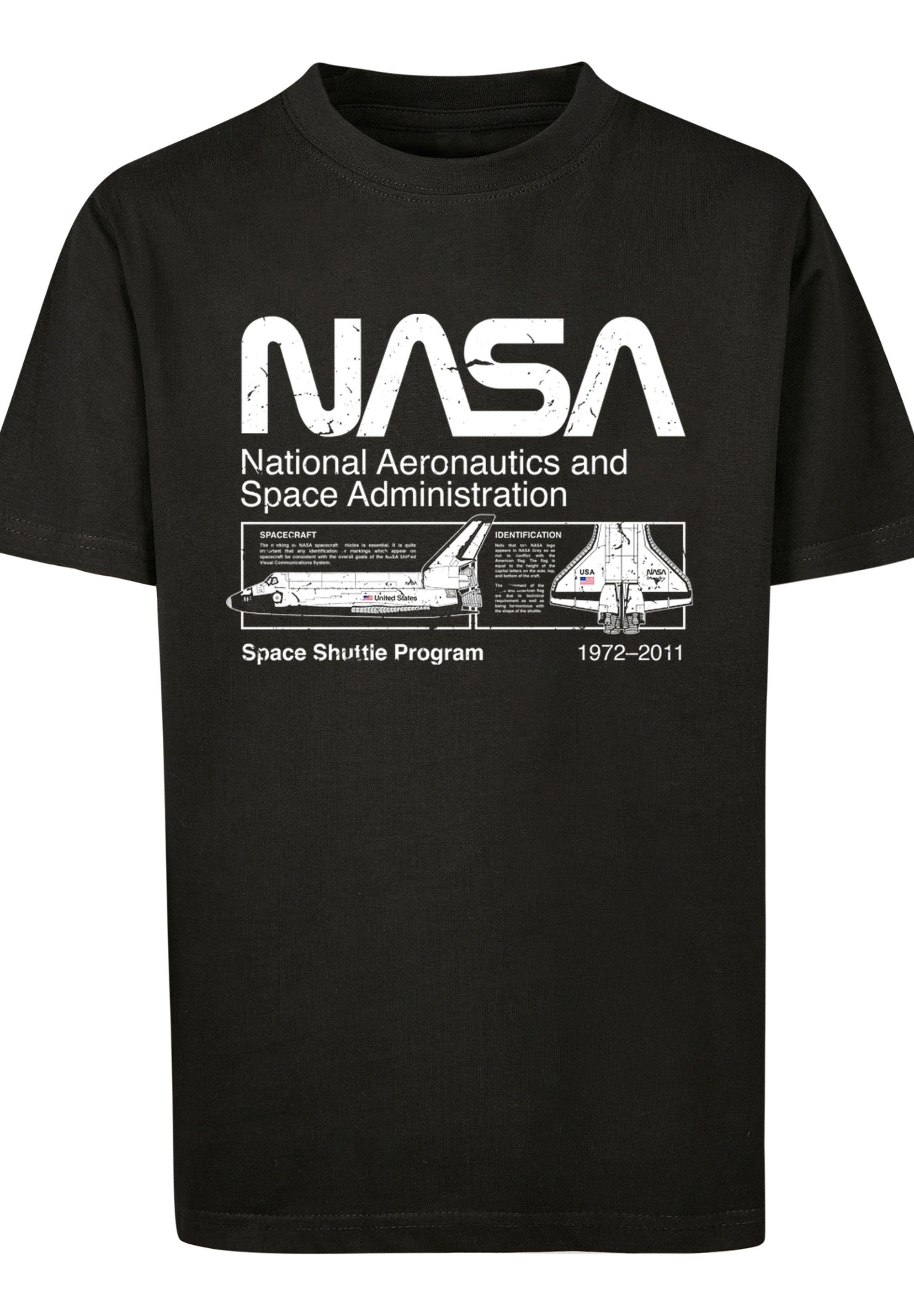 Shuttle Classic Space NASA Merch,Jungen,Mädchen,Bedruckt F4NT4STIC Kinder,Premium Black T-Shirt Unisex