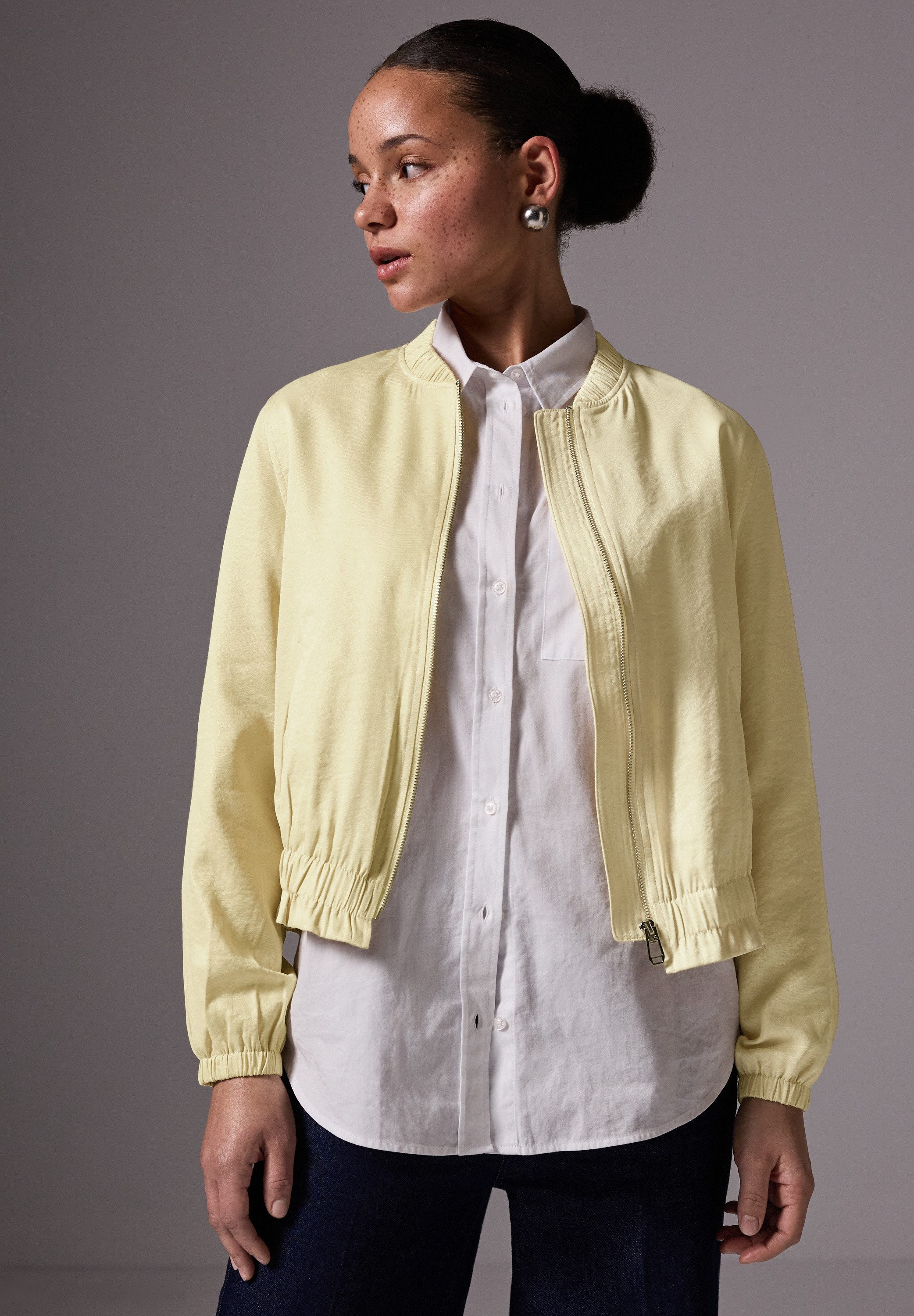 STREET ONE STUDIO Blouson mit Rundhalsausschnitt