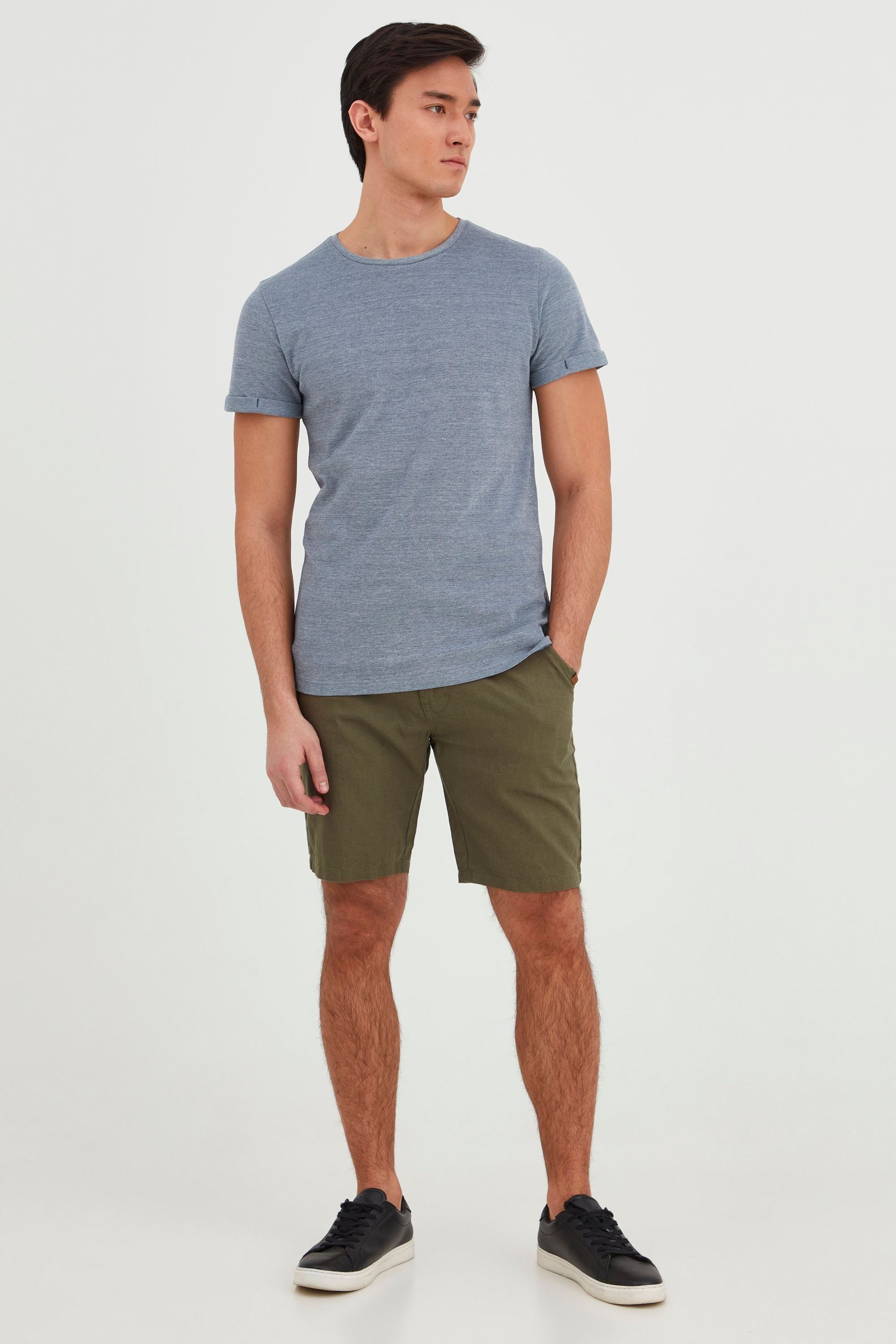 Blend Leinenhose BHMennok Leinenmix-Shorts mit Stoff Gürtel