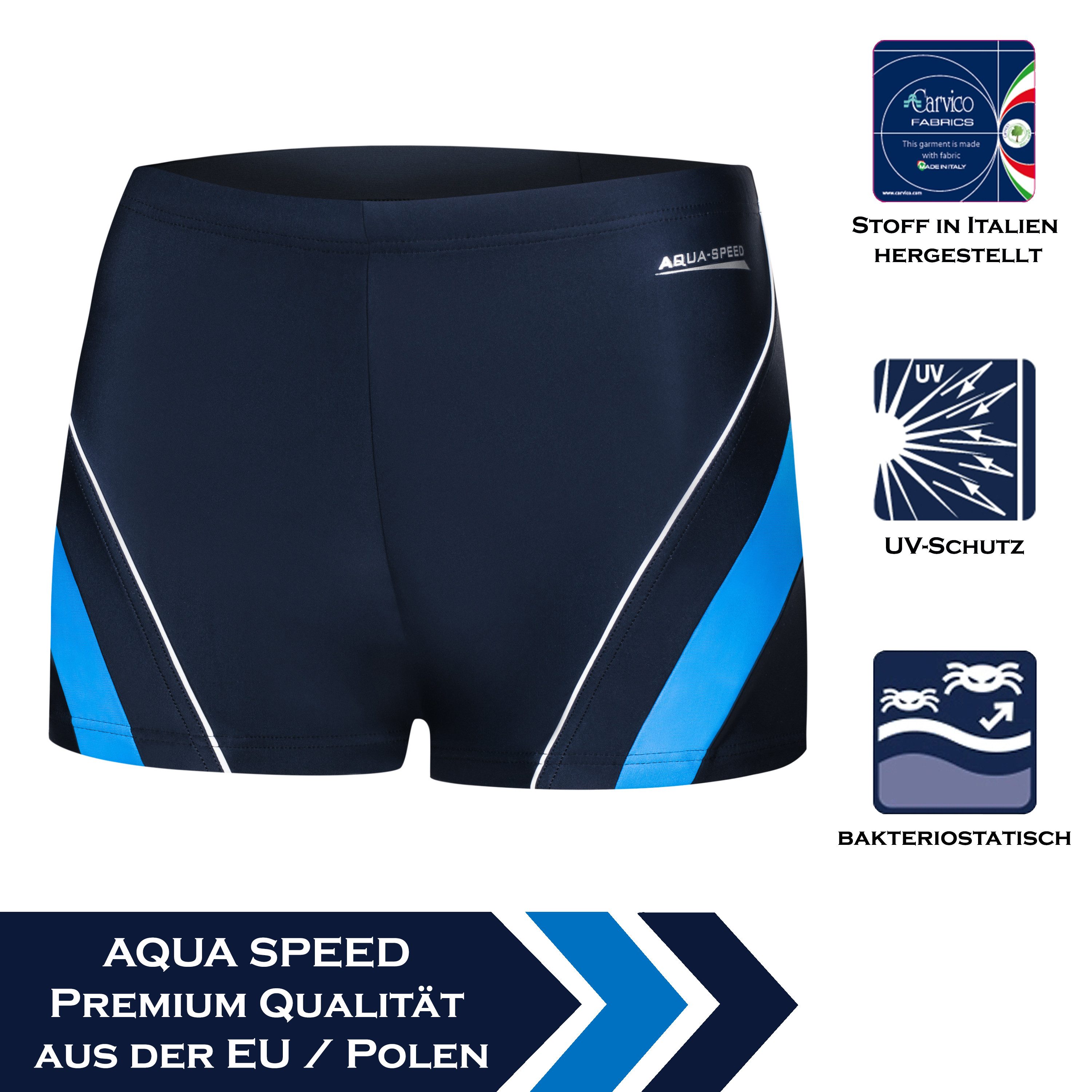 Aqua Speed Badehose Dennis Große Größen Schwimmhose UV Schutz Navy Blue XXX günstig online kaufen