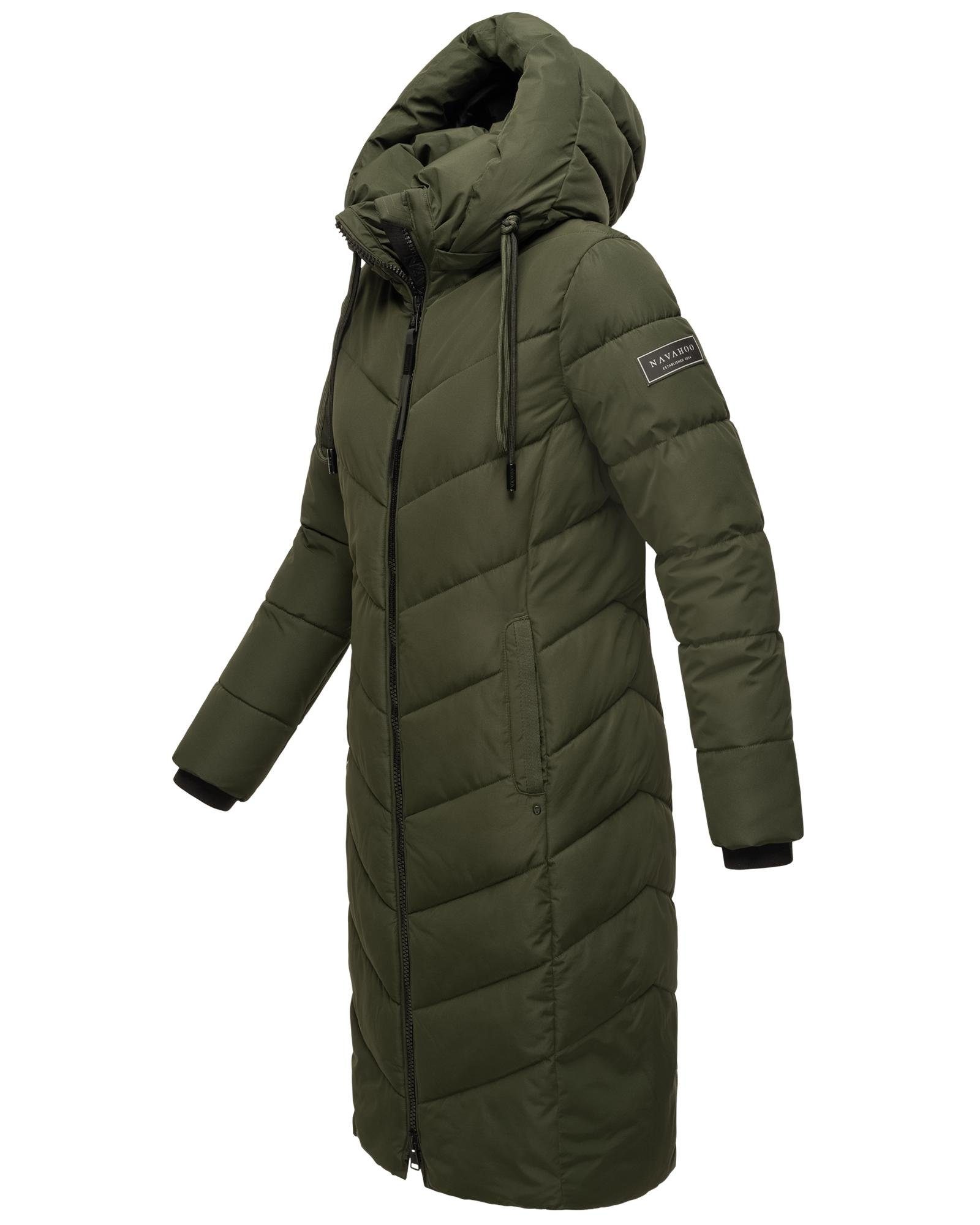 Navahoo Steppmantel Sahnekatzii XIV Schicker Wintermantel mit kuschlig warm wattiertem Kragen