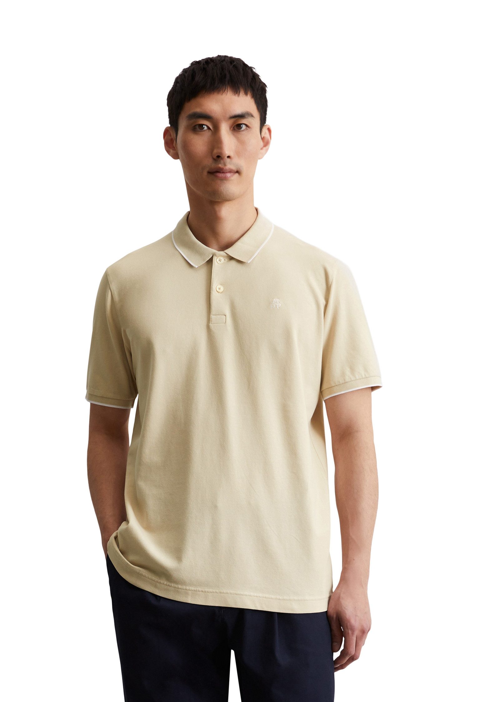 Marc O'Polo Poloshirt aus Piqué, regular fit, kontrastfarbene Details günstig online kaufen