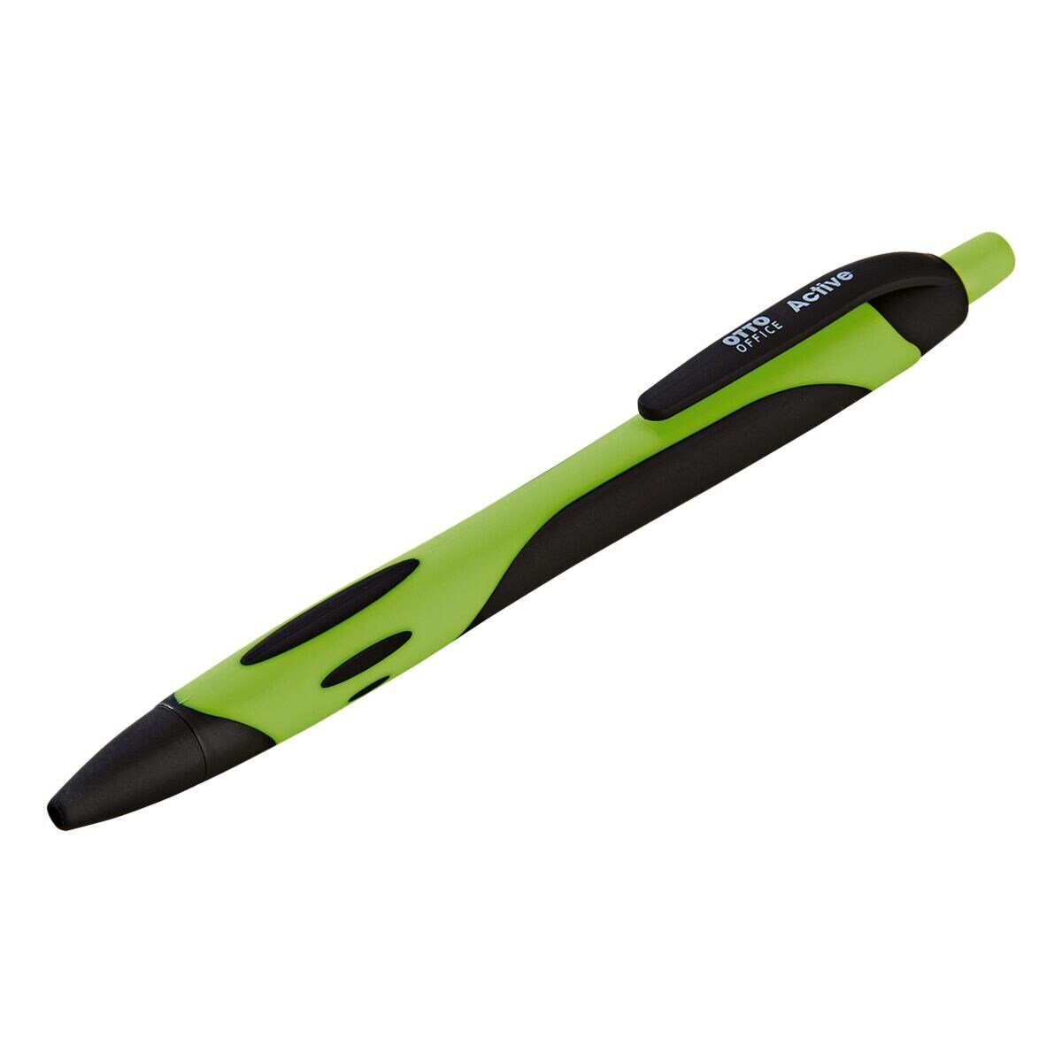 Otto Office Kugelschreiber Active, mit Druckmechanik und Taschenclip