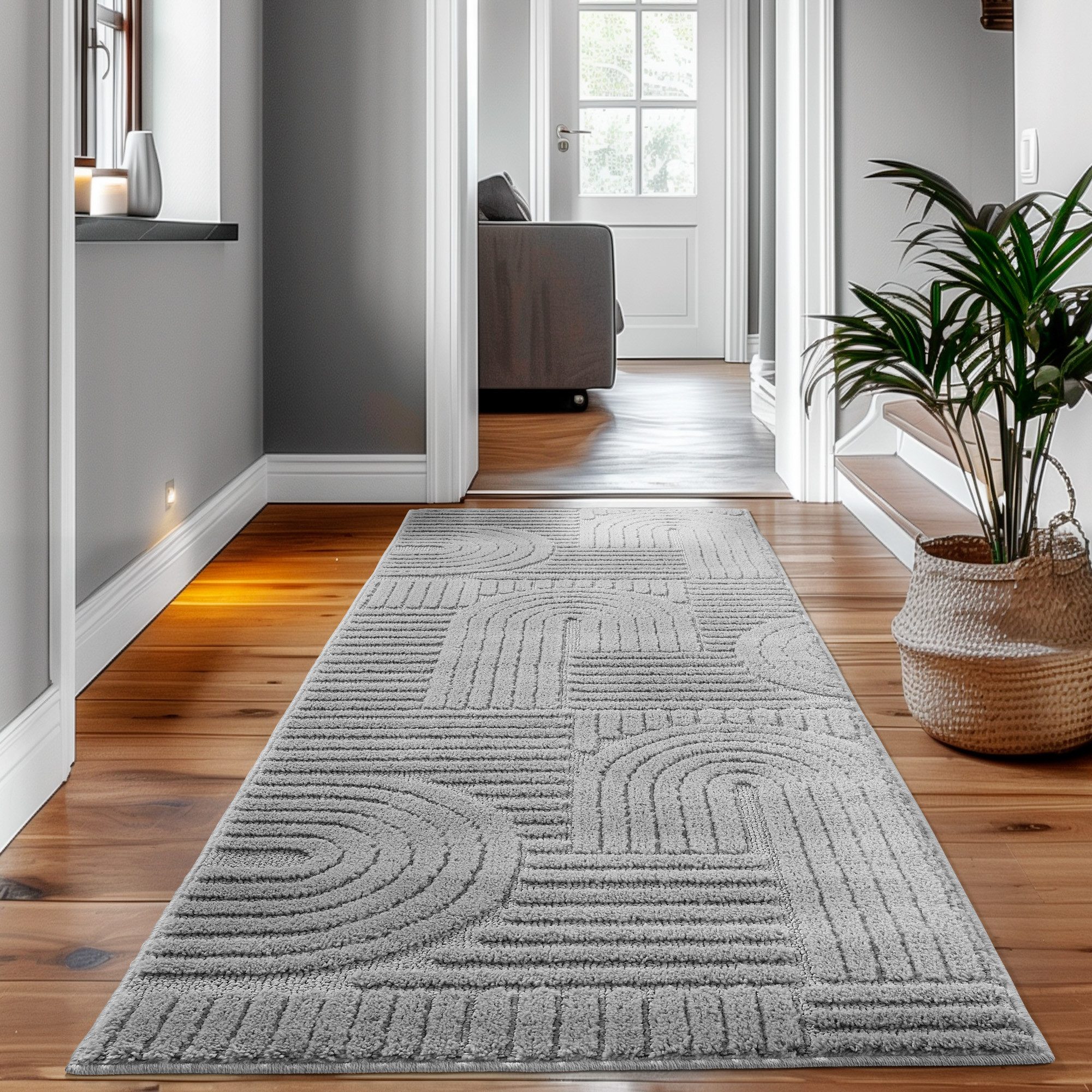 SIMPEX24 Designteppich Skandinavischer Boho, Rechteckig, Höhe: 8 mm, Teppich Wohnzimmer, Schlafzimmer, Gästezimmer