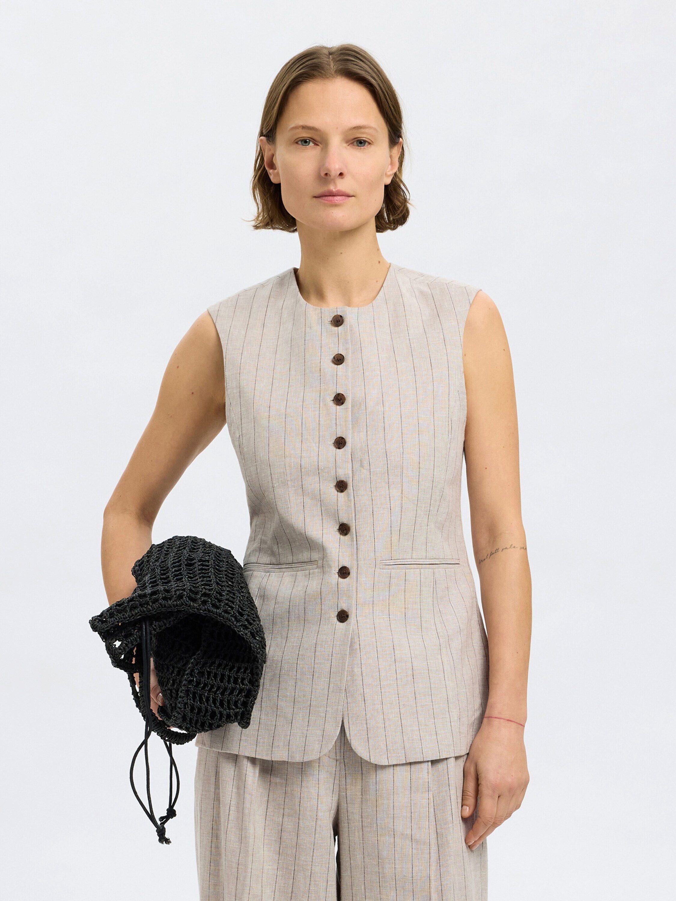 Selected Anzugweste (1-tlg) Plain/ohne Details