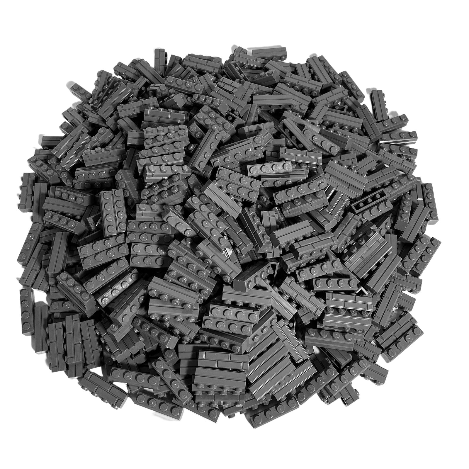 LEGO® LEGO® 1x4 Mauersteine Bausteine Dunkelgrau - 15533 NEU! Menge 50x Spielbausteine, (Bausteine, 50 St., Kreativ-Set), Made in Europe