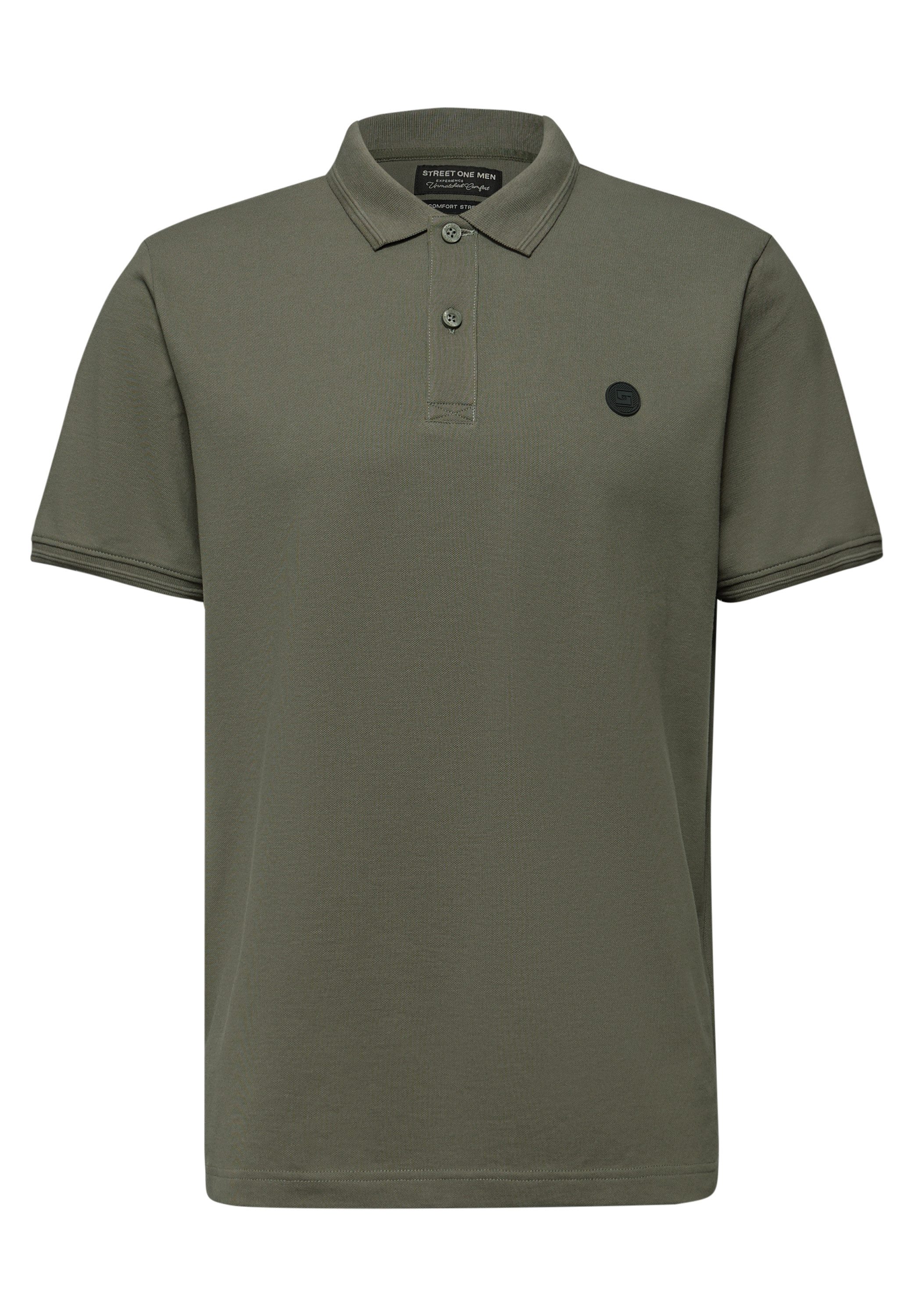 STREET ONE MEN Poloshirt aus Baumwolle mit Stretchante – Bild 4 von 5