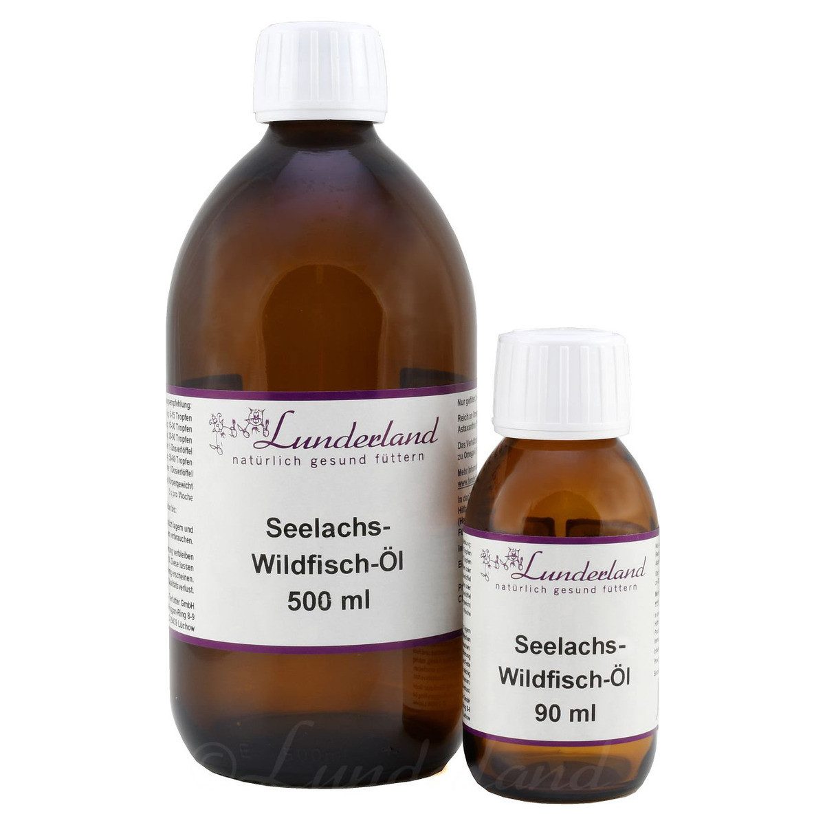 Lunderland Seelachs-Wildfisch-Öl 90 ml, Nahrungsergänzungsmittel für: Hund