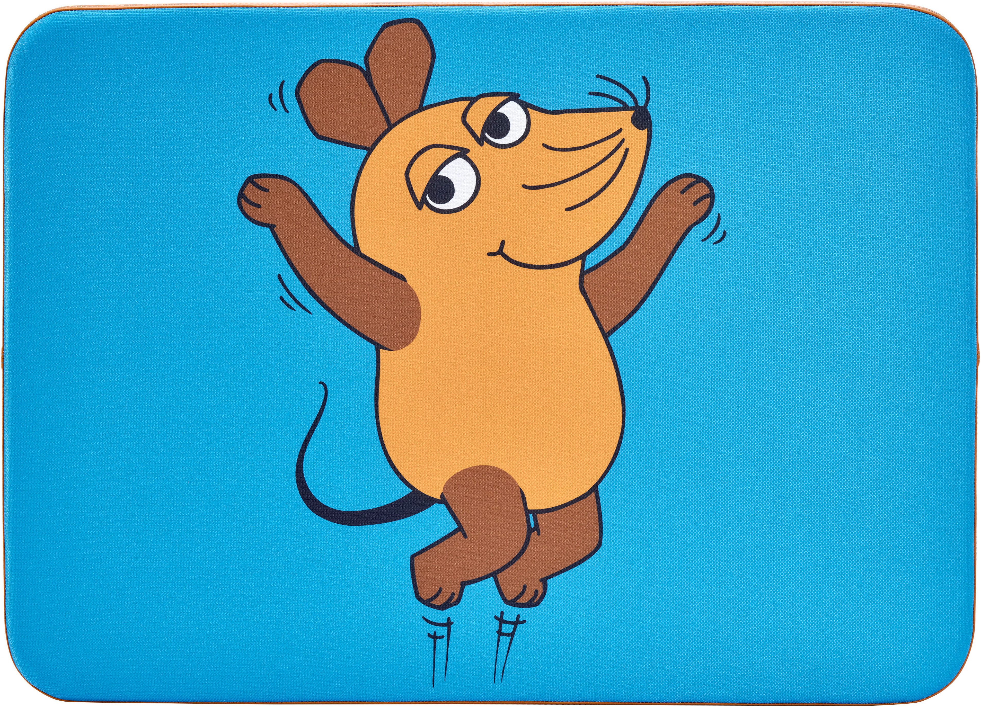 Hipp-Hopp - das Hüpfpolster Weichbodenmatte Hüpfpolster S orange, Die Maus, Maus, Hüpfmatte; 97x70x17 cm; Made in Germany