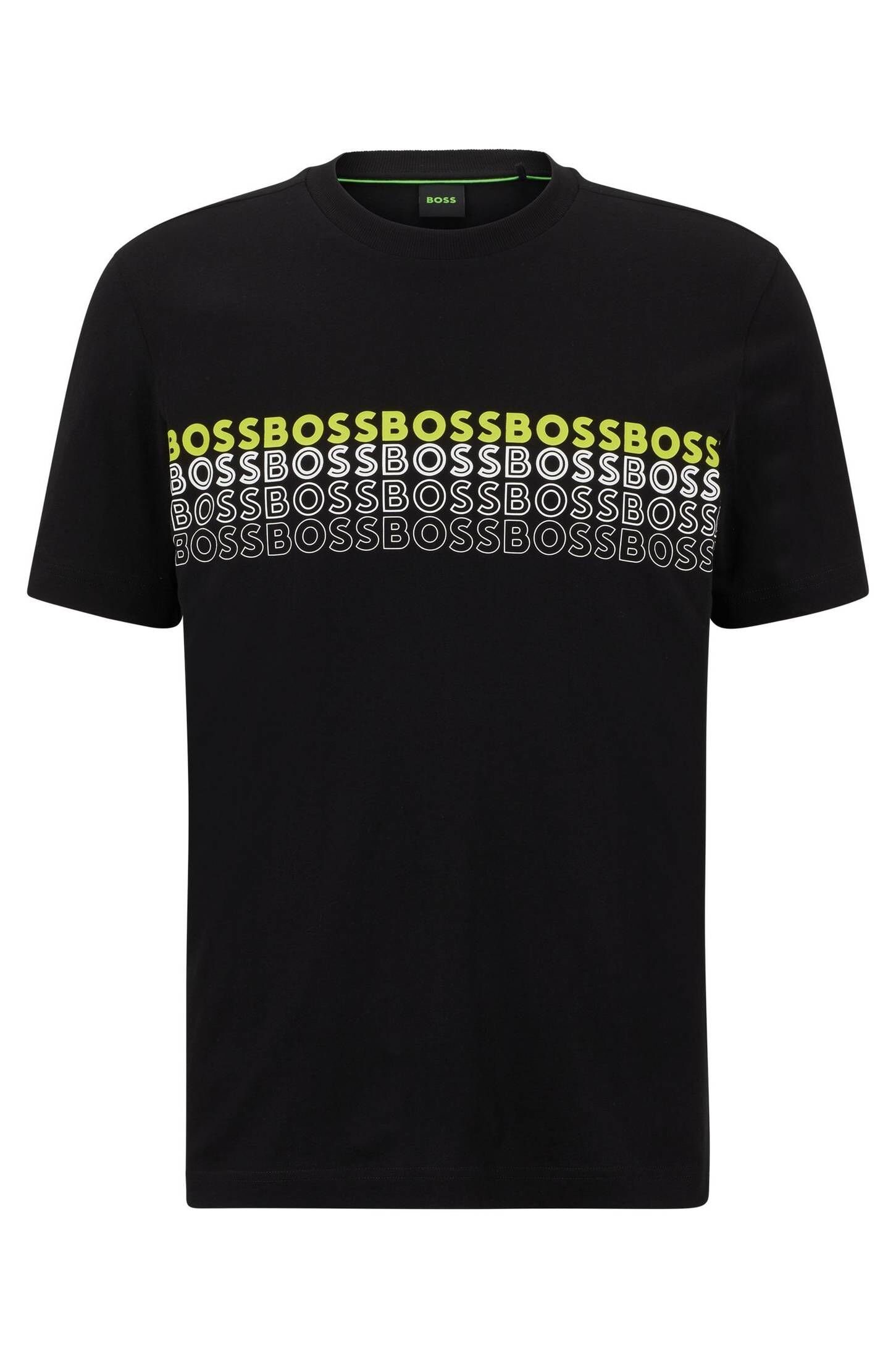 BOSS T-Shirt Herren T-Shirt TEE 2 (1-tlg) schwarz (15)