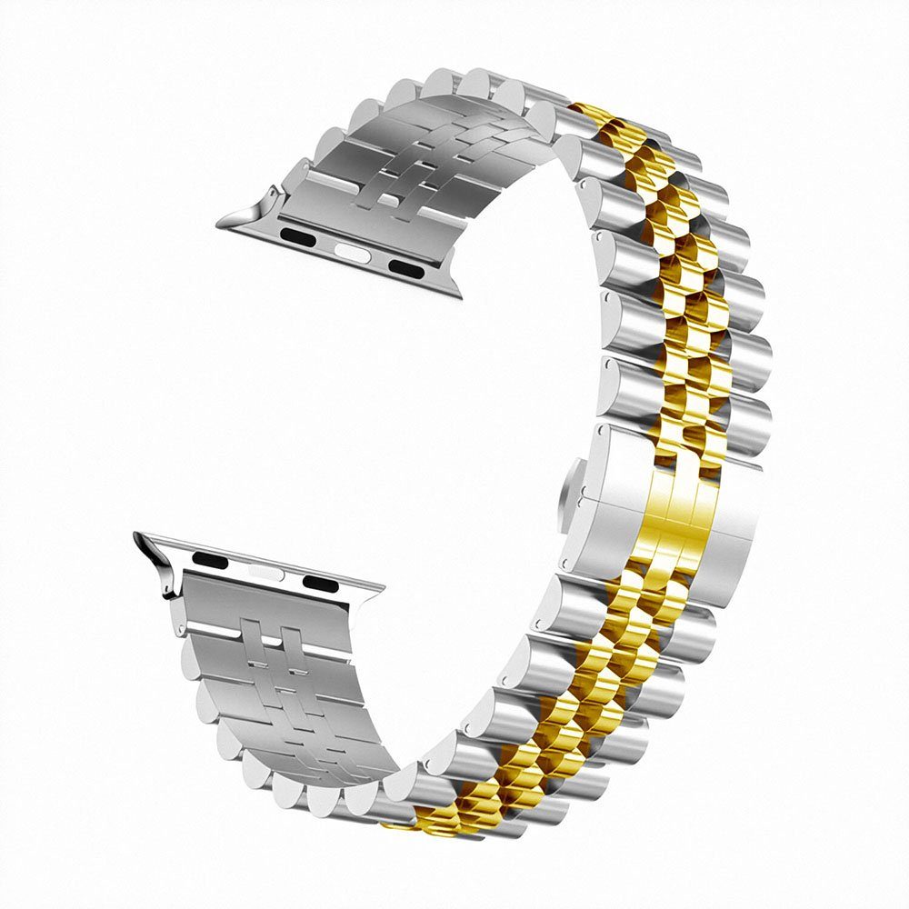 FELIXLEO Uhrenarmband Edelstahl Metall Ersatzband für Apple Watch 38/40mm Series1-8