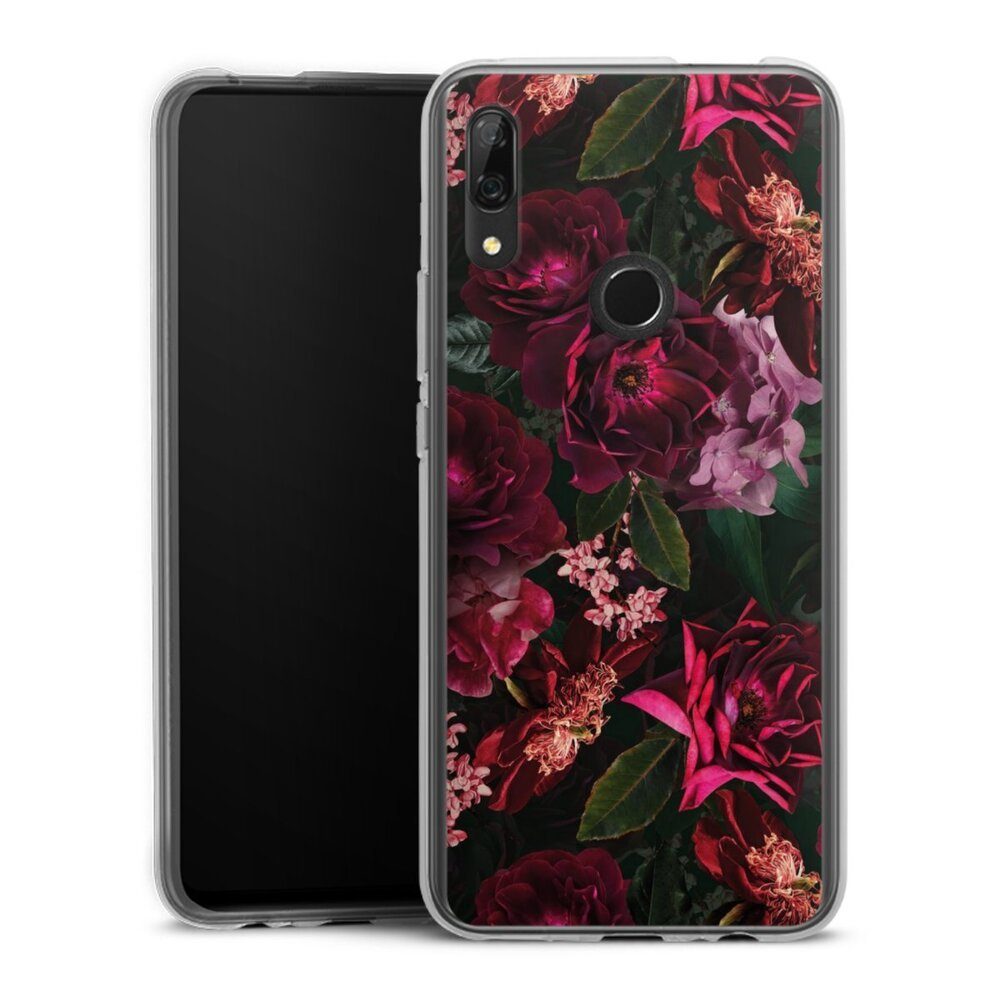 DeinDesign Handyhülle Rose Blumen Blüte Dark Red and Pink Flowers, Huawei P Smart Z Silikon Hülle Bumper Case Handy Schutzhülle