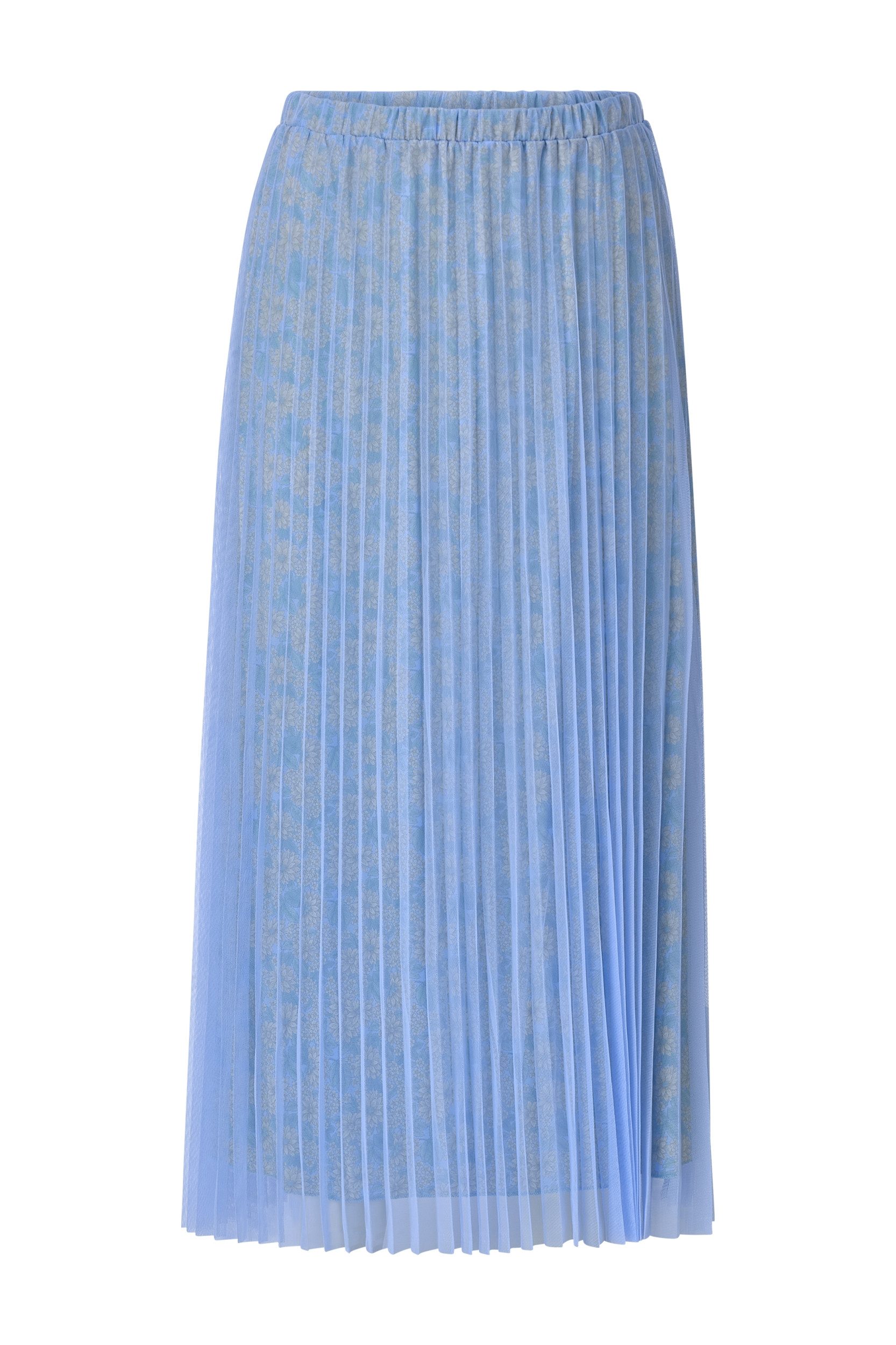 RICHROYAL Hosenrock Tulle Plissee Skirt skyway blue