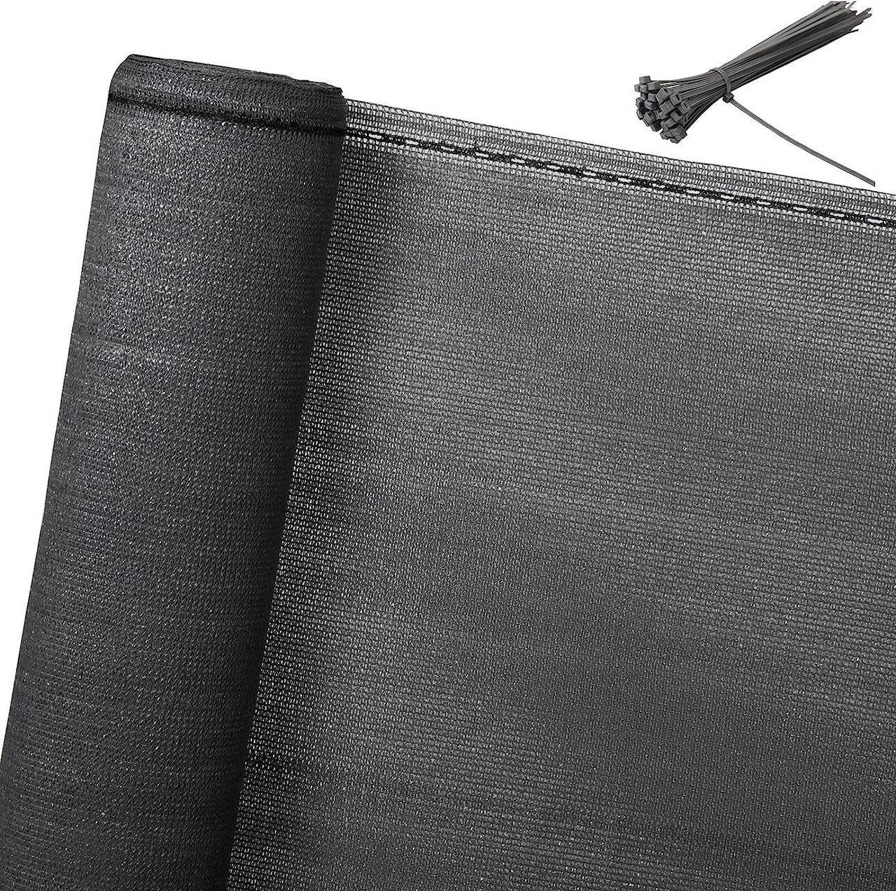 Woltu Blende, Zaunblende Schattiernetz mit Kabelbinder,anthrazit günstig online kaufen
