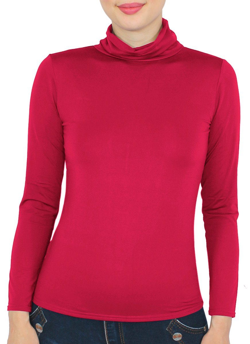 dy_mode Rollkragenshirt Damen Rollkragen Thermo Shirt günstig online kaufen