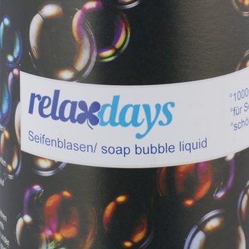 relaxdays Seifenblasenspielzeug 2er Set Seifenblasen Nachfüllflasche 1l