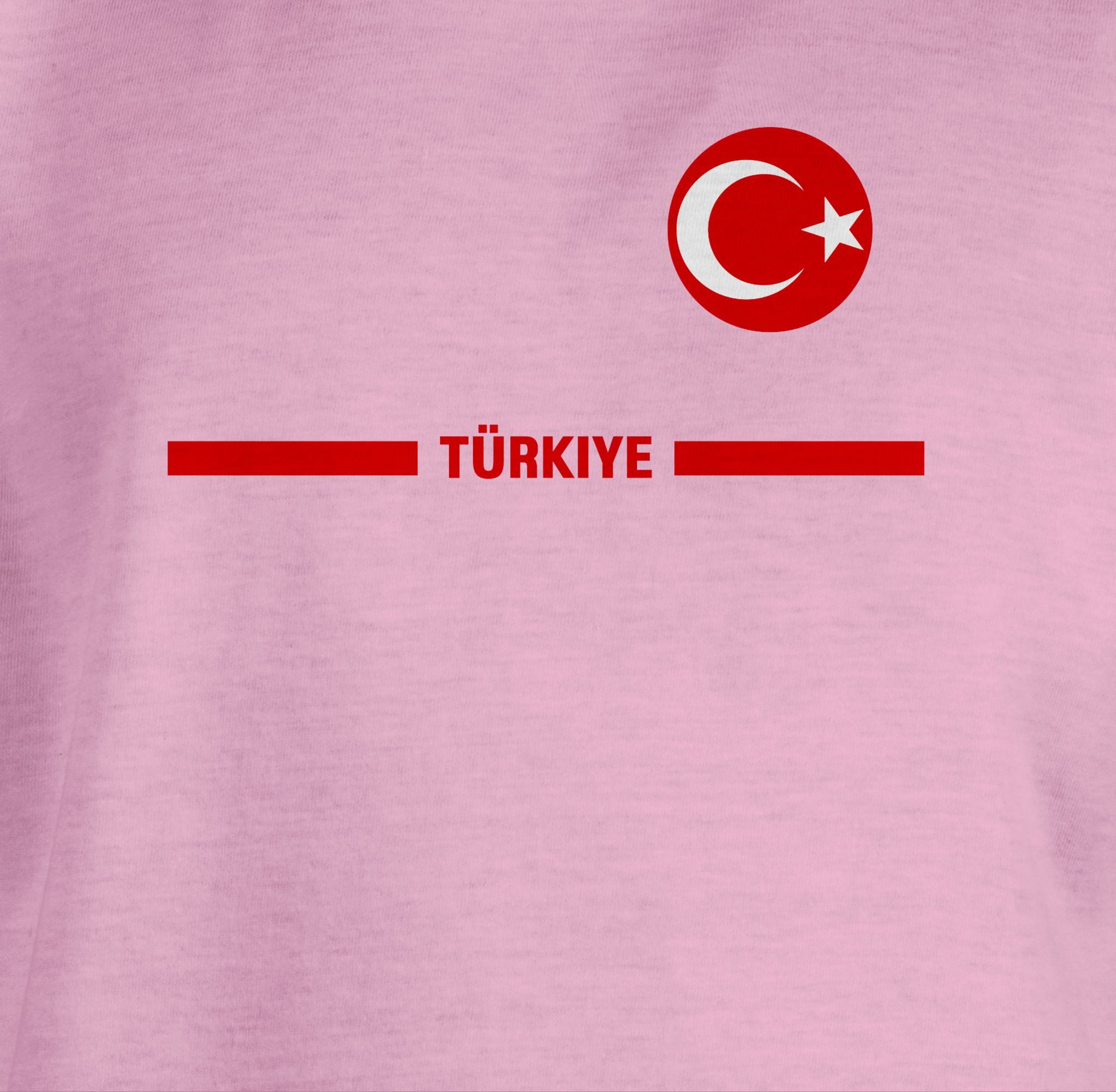 Shirtracer T-Shirt Türkei Trikot Wappen, Türkiye mit Stolz, Türkisches Fan-Motiv 2026 Fussball WM Fanartikel