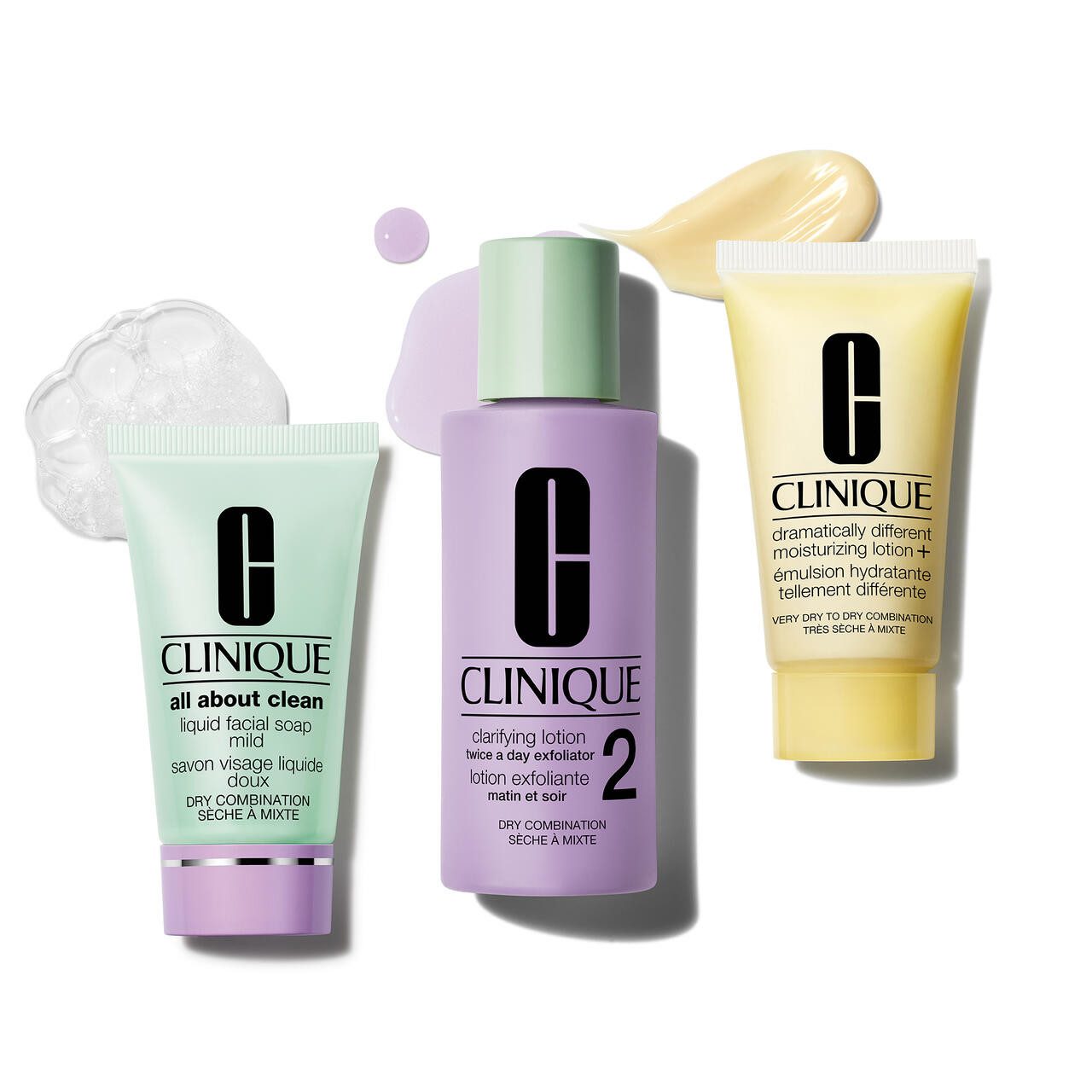 CLINIQUE Gesichtspflege Mini Step Skin 2 Kits 3 = All About Clean Facial Soap 30 ml + Clarify, 1-tlg., für Alle Hauttypen