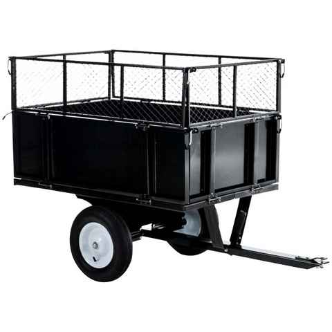 CLP Rollwagen ATV Anhänger, klappbare Seitenwände, Gitteraufsätze