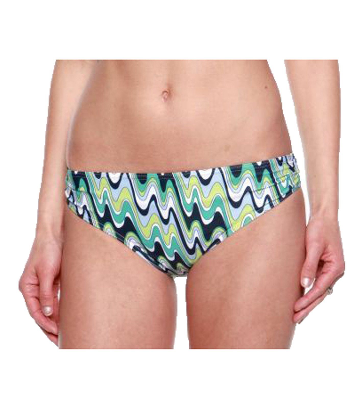 Gant Badeslip GANT Bade-Slip farbenfrohes Damen Schwimm-Unterteil mit Allover-Print Bade-Hose Türkis