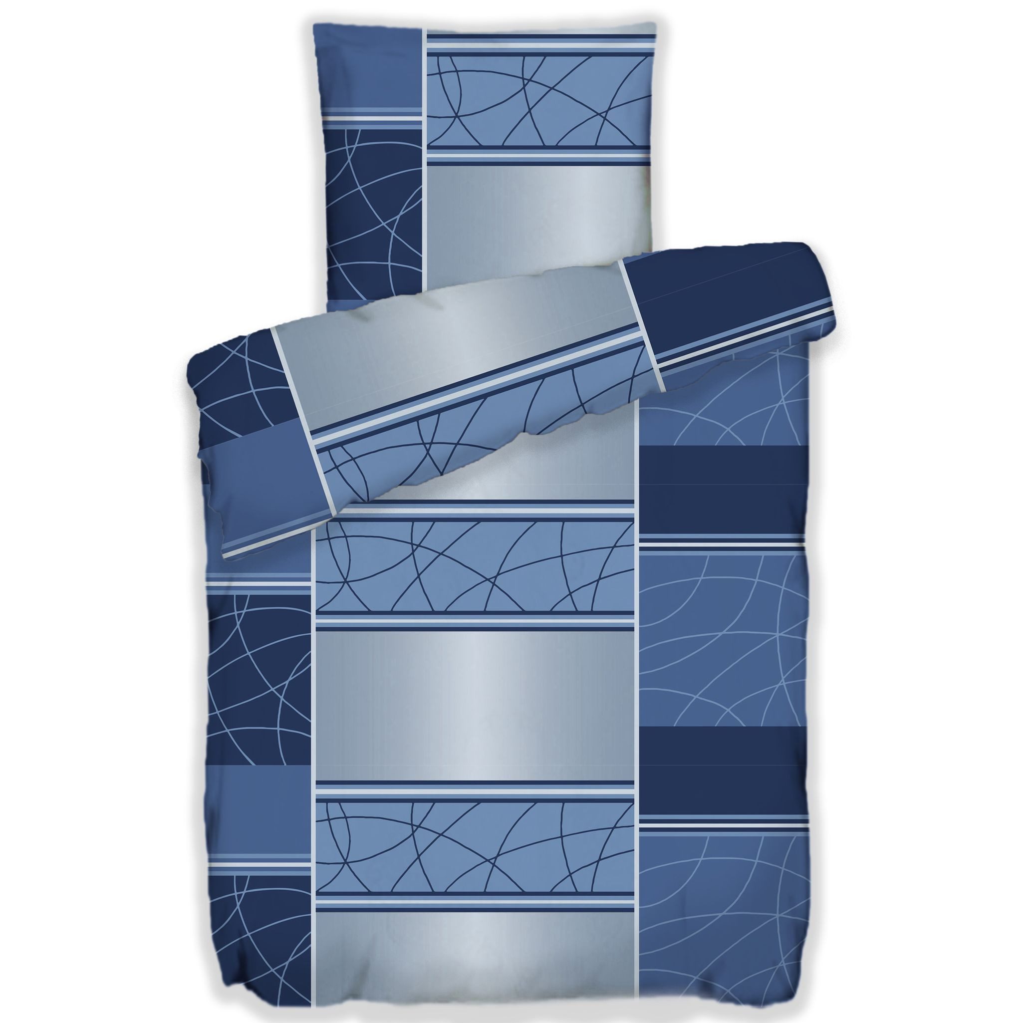 JACK Bettwäsche 135x200cm, Linienzauber in versch. Farben, Biber, 2 teilig, günstig online kaufen