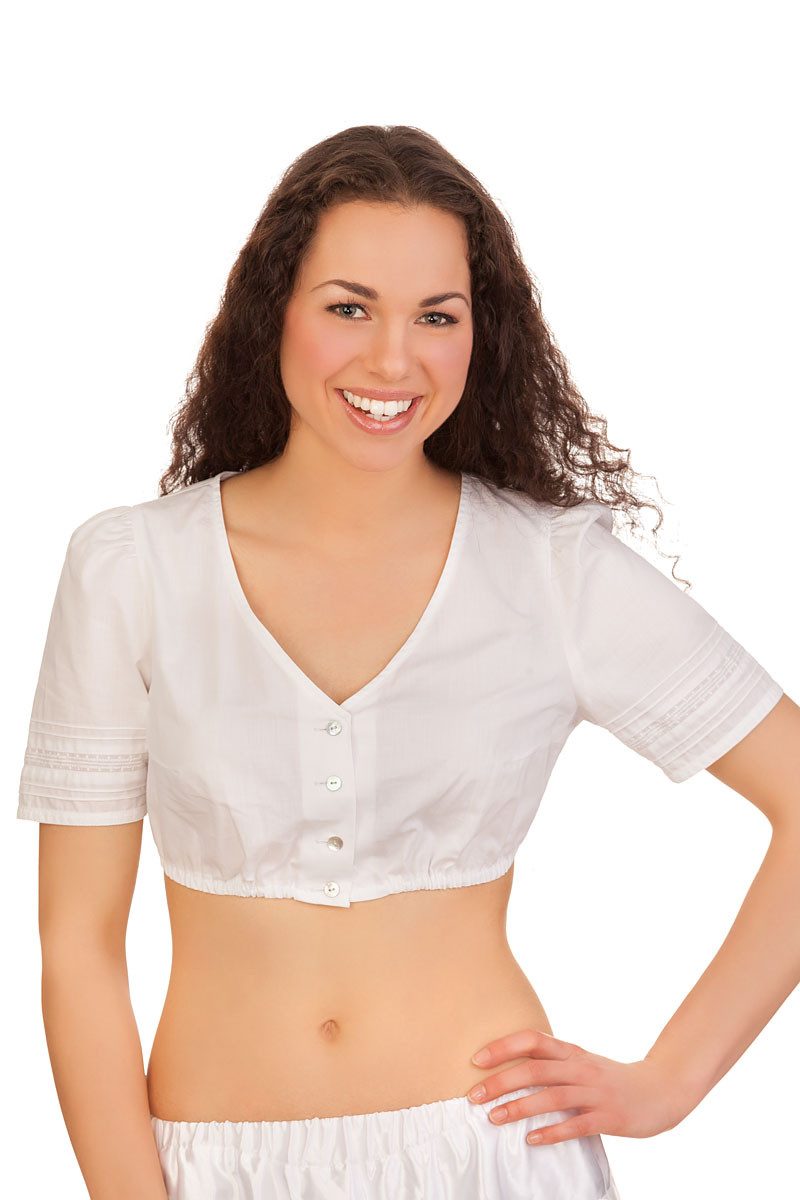 Dirndlbluse Dirndlbluse - BÄRBEL - weiß