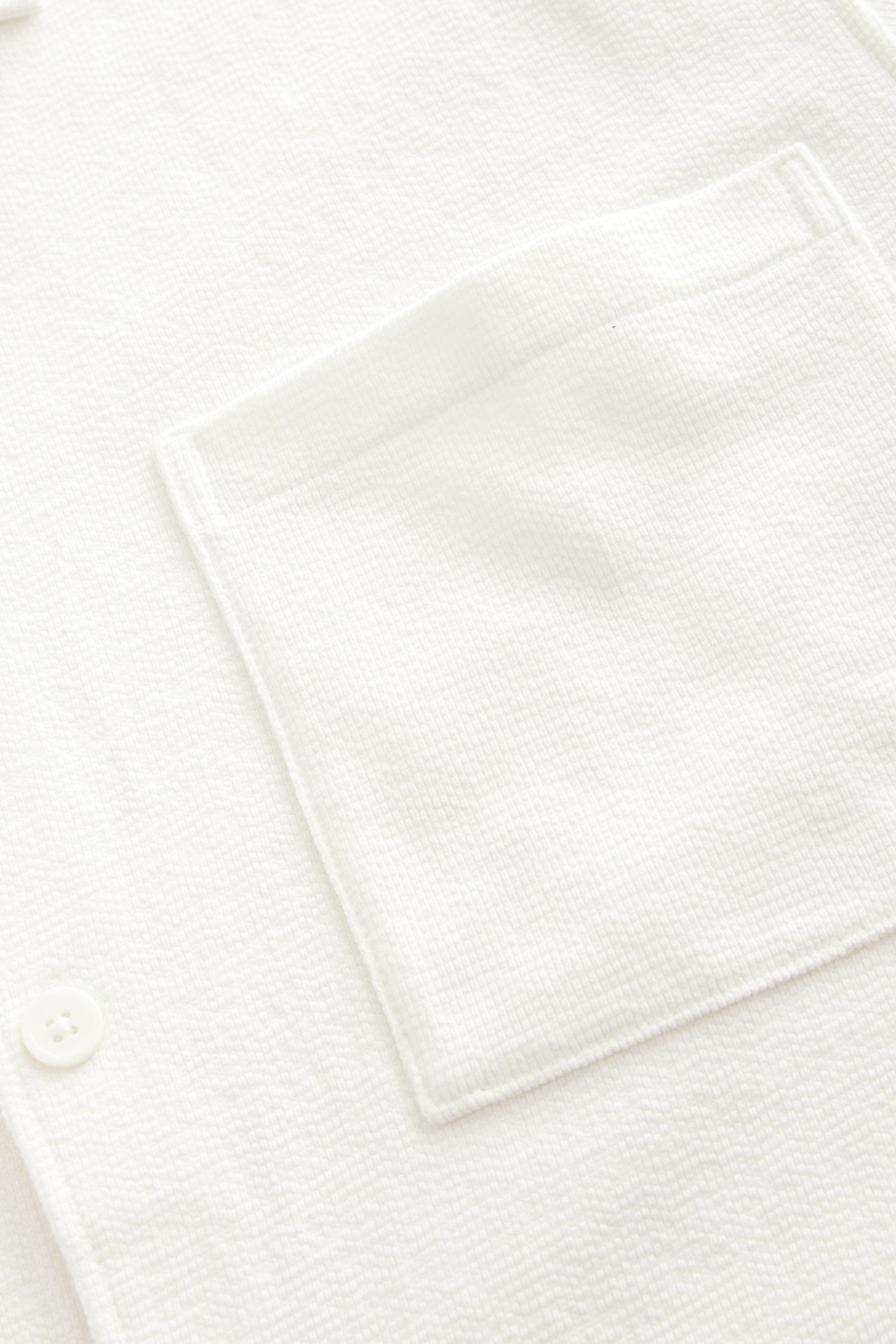 Next Kurzarmhemd Schweres strukturiertes Jerseyhemd 100 % Baumwolle (1-tlg) günstig online kaufen