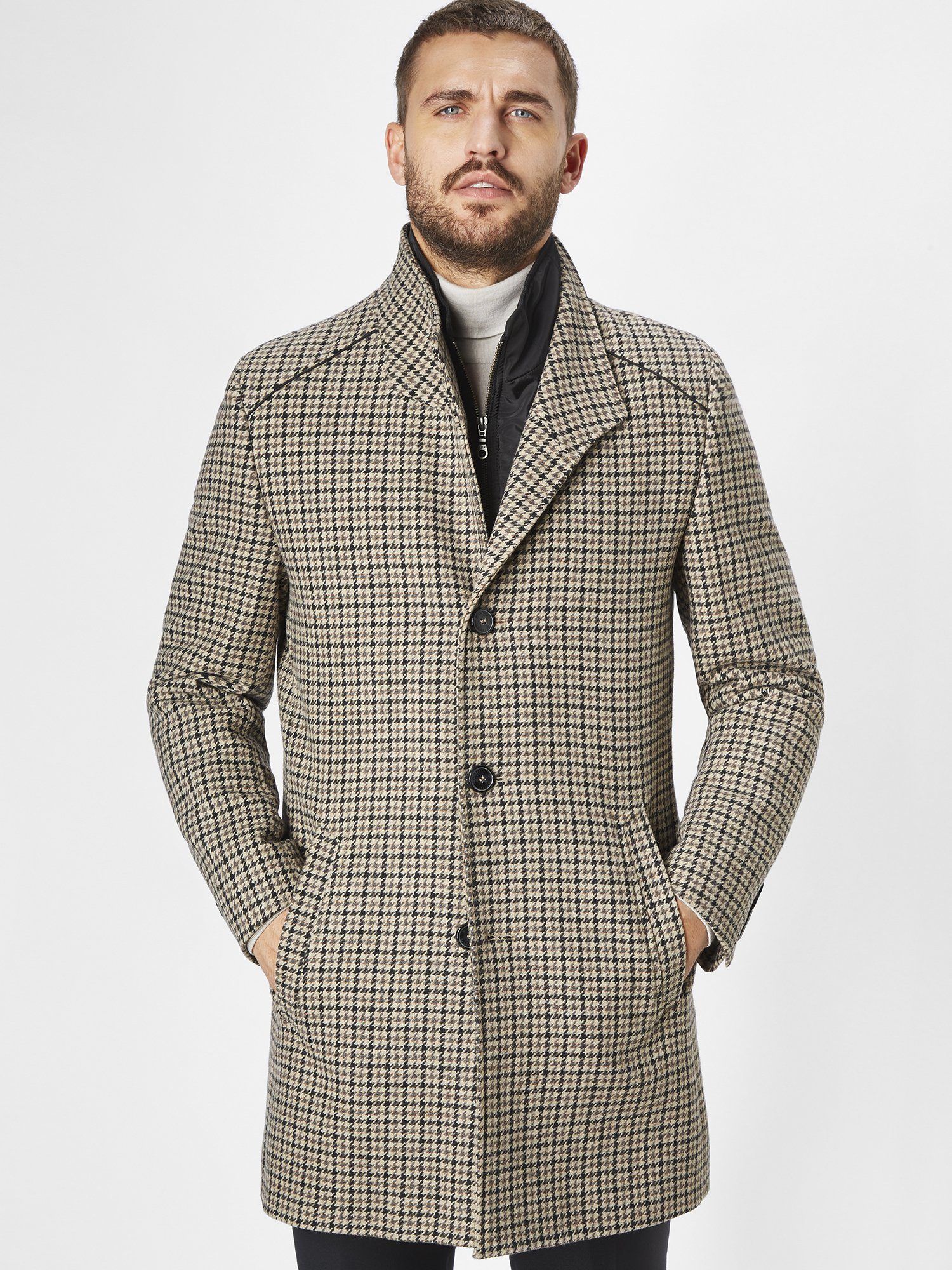 S4 Jackets Wollmantel »Newton L« Slim-Fit Mantel mit italienischer Wolle  online kaufen | OTTO