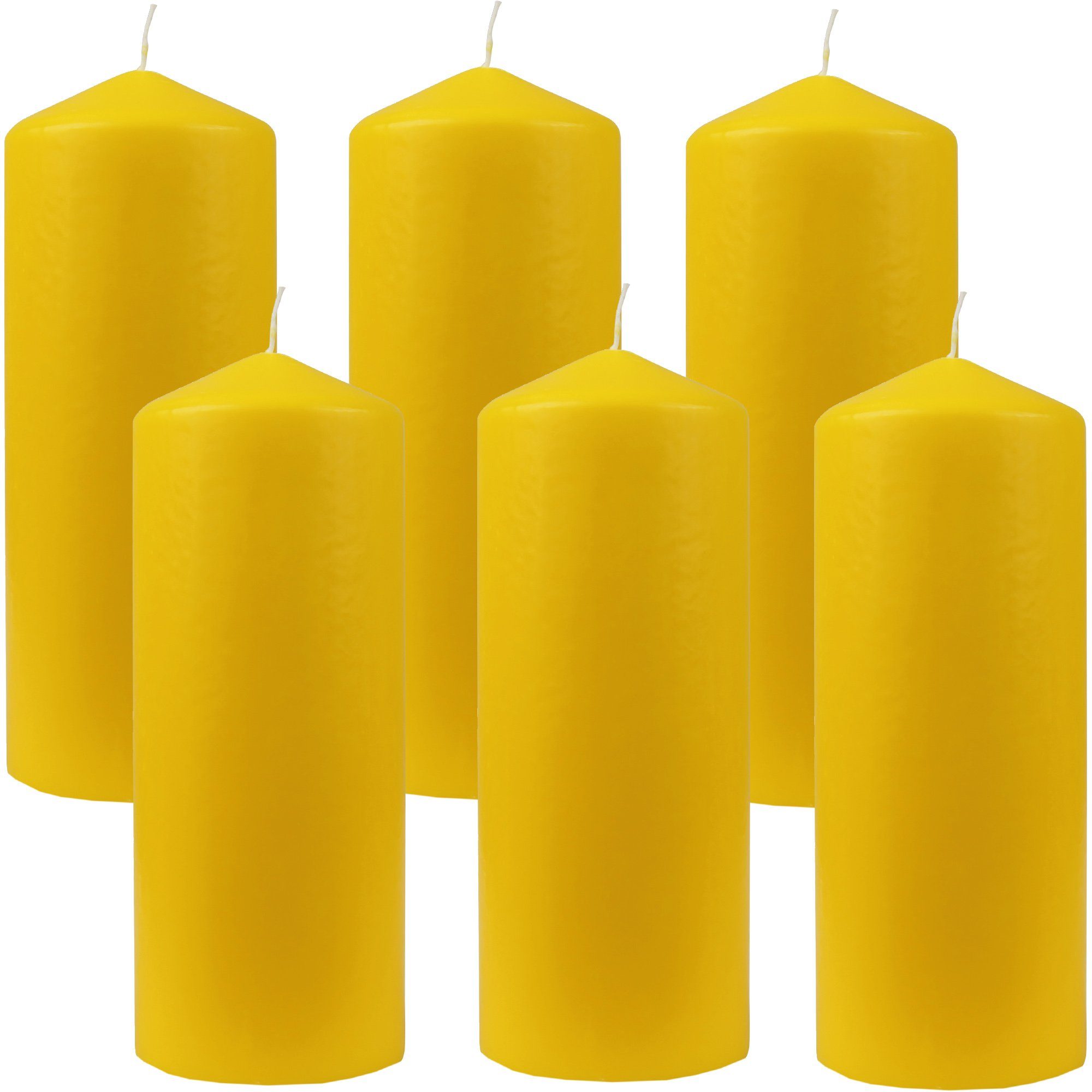 HS Candle Stumpenkerze Blockkerze (6-tlg), Wachskerzen günstig online kaufen