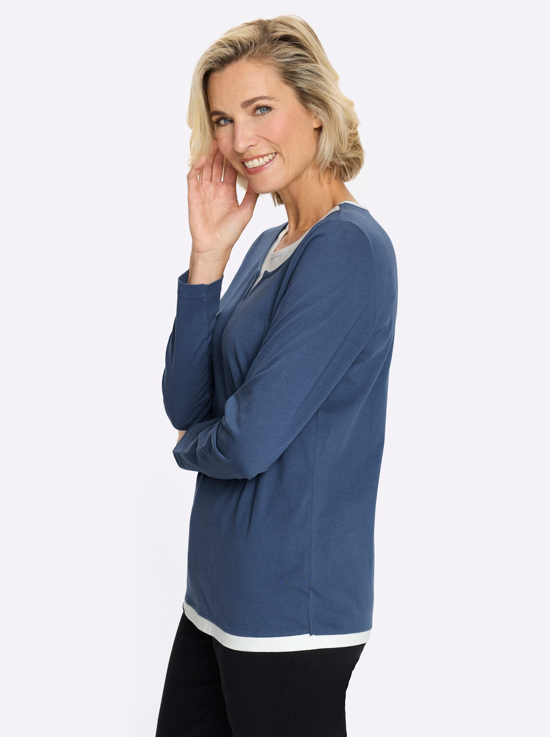 Sieh an! T-Shirt Langarm-Shirt Langarm – Bild 5 von 5