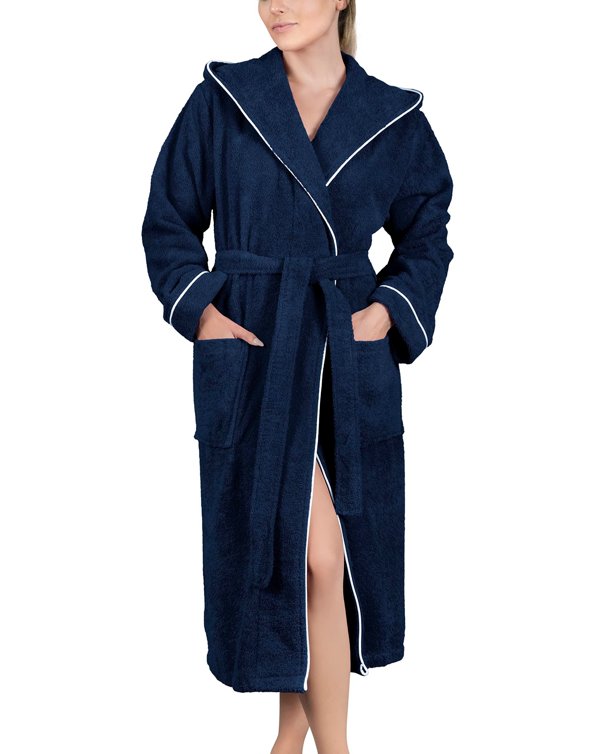 Laynenburg Damenbademantel - Frottee Bademantel Damen lang, 124, Baumwolle, günstig online kaufen