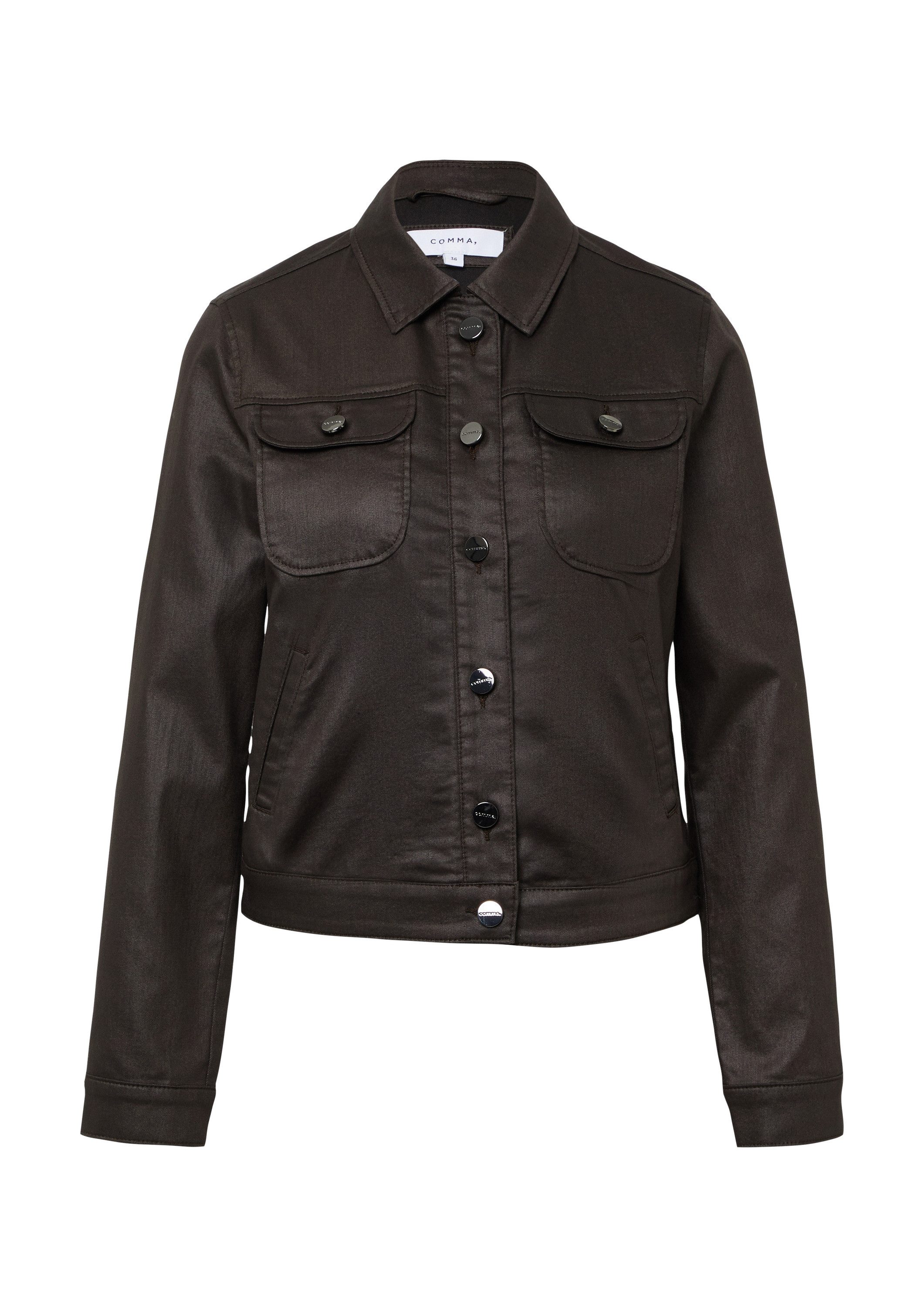 comma Funktionsjacke Indoor-Jacke Schmale sportive Jacke mit Coating günstig online kaufen