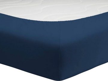 Spannbettlaken Mako-Jersey aus 100% Baumwolle, Bettlaken, Schlafgut, Mako-Jersey, Gummizug: rundum, (1 Stück), für Matratzen bis 18 cm Höhe, in 90x200, 140x200 oder 180x200 cm