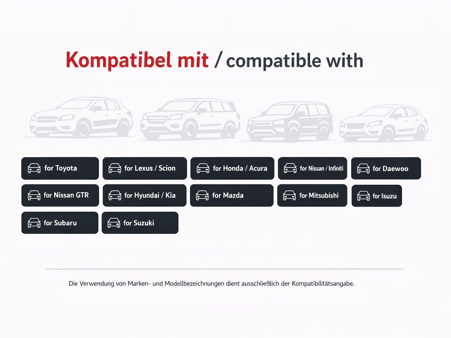iCarsoft OBD2-Diagnosegerät JP V4 OBD Scanner für Toyota Honda Mazda Nissan Hyundai Kia