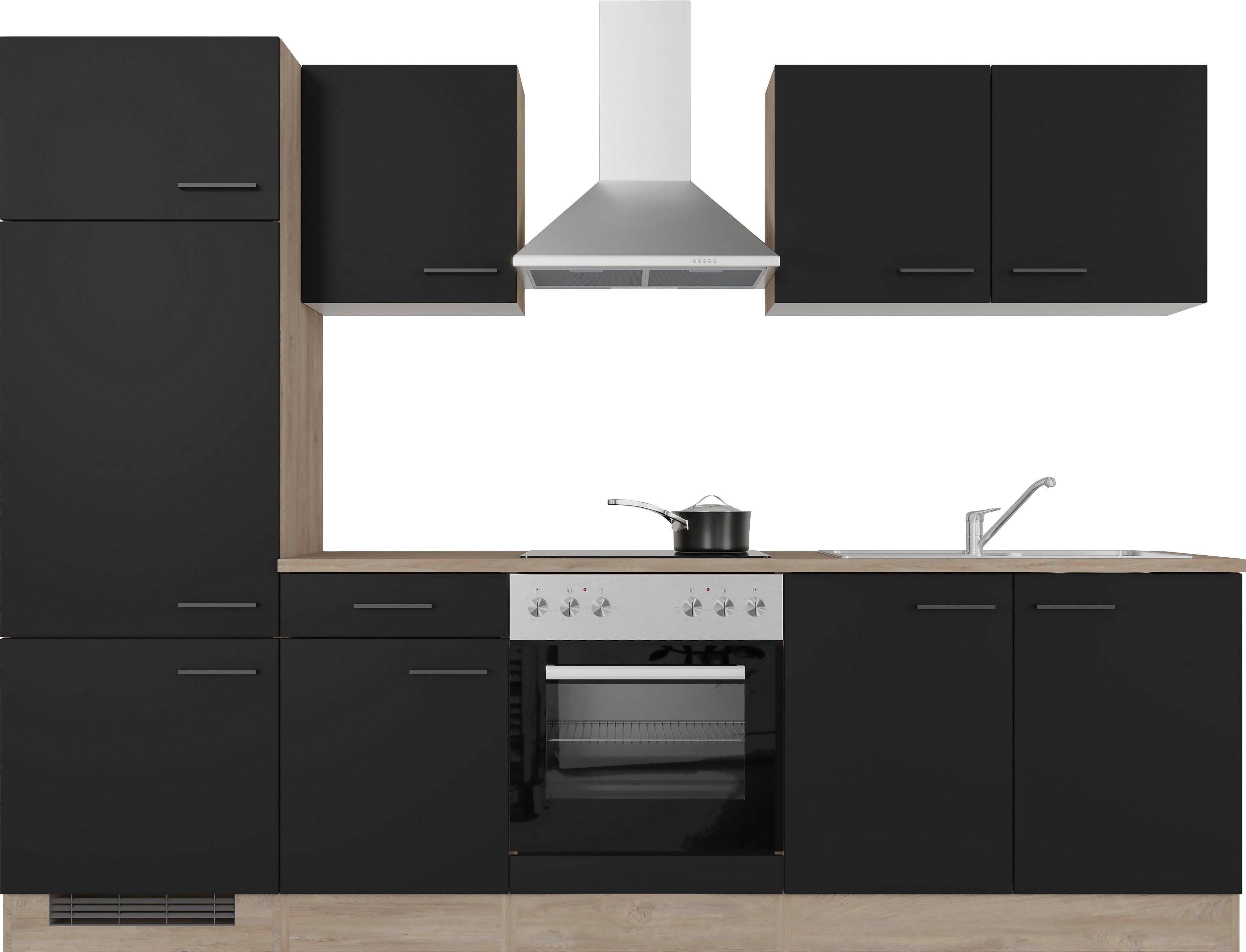 Flex-Well Küche Capri, mit und ohne E-Geräten erhältlich, Gesamtbreite 270 cm