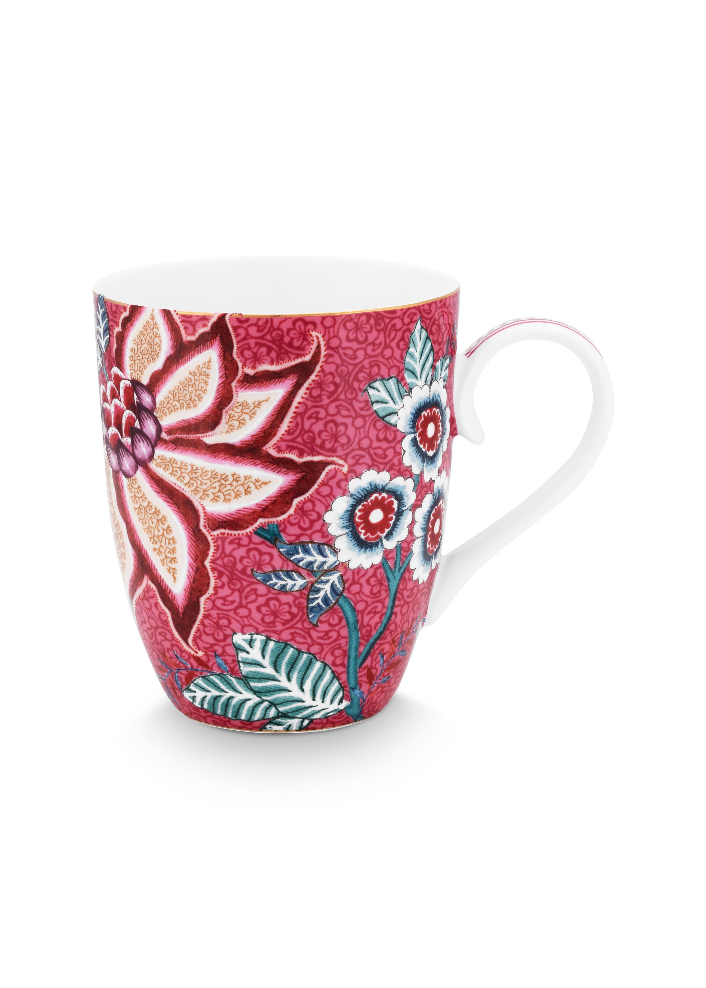 PiP Studio Tasse PiP Studio, 2er Set Tassen, Flower Festival, Groß, 350ml, 2-tlg., Porzellan