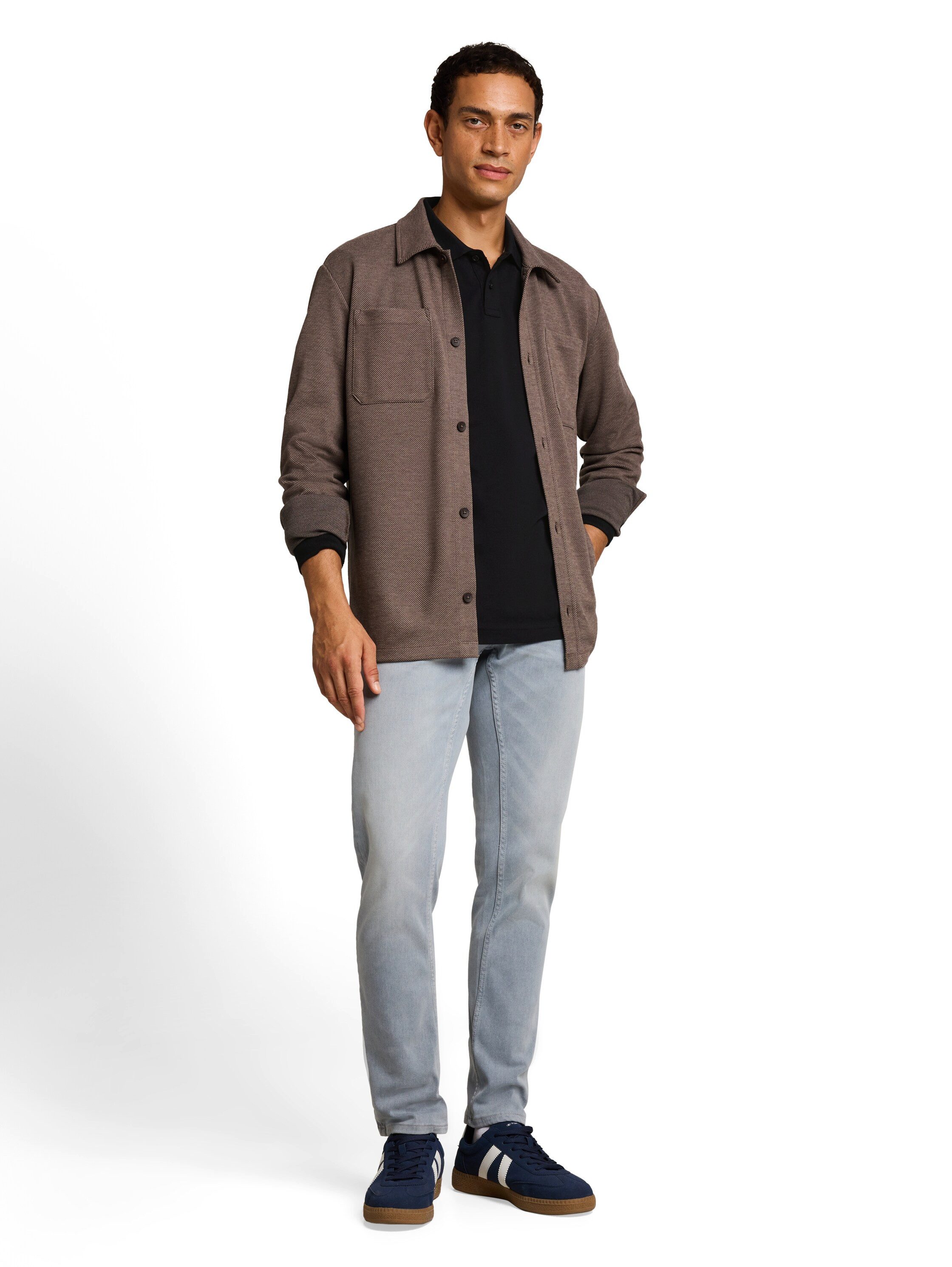 TOM TAILOR Langarm-Poloshirt mit Logo-Stickerei – Bild 4 von 5