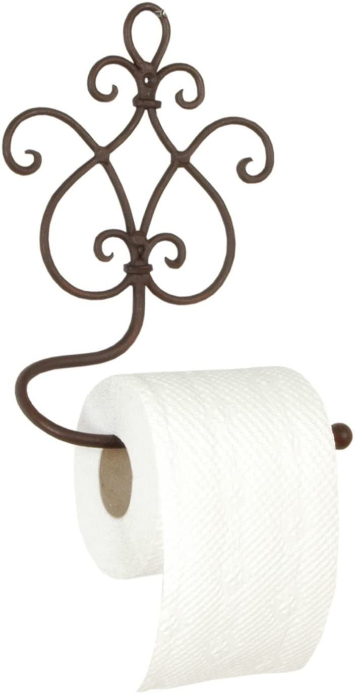 WC Rollenhalter Antikstil Toilettenpapierständer shabby chic Klopapierhalter neu 