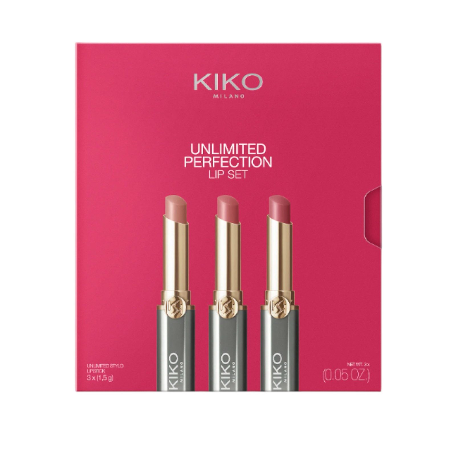 KIKO Milano Lippenstift-Set UNLIMITED PERFECTION LIP SET - Make-up Set, 3-tlg.