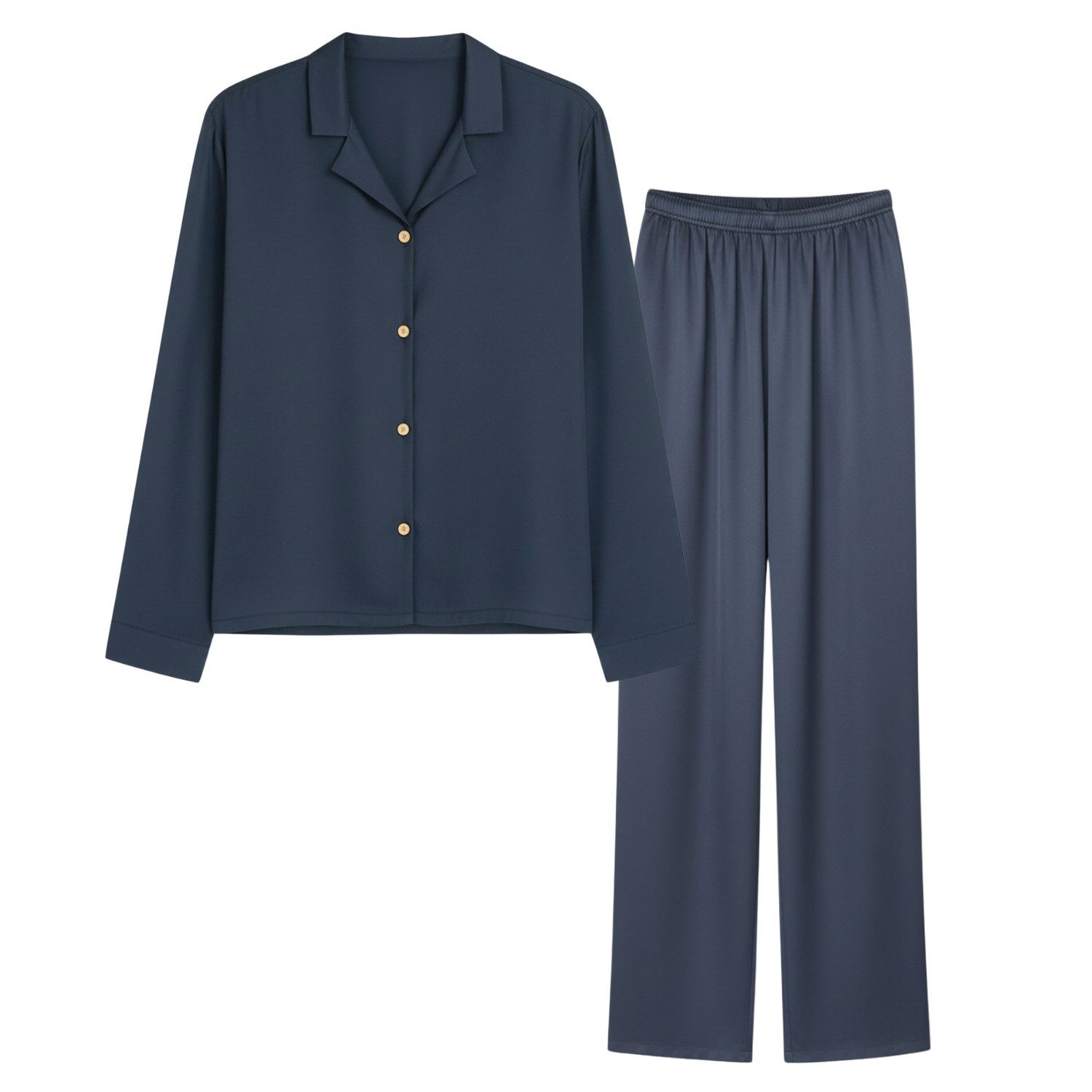 AGA.PIE Schlafanzug Bambus Lyocell lang (Set, Langarm) atmungsaktiv